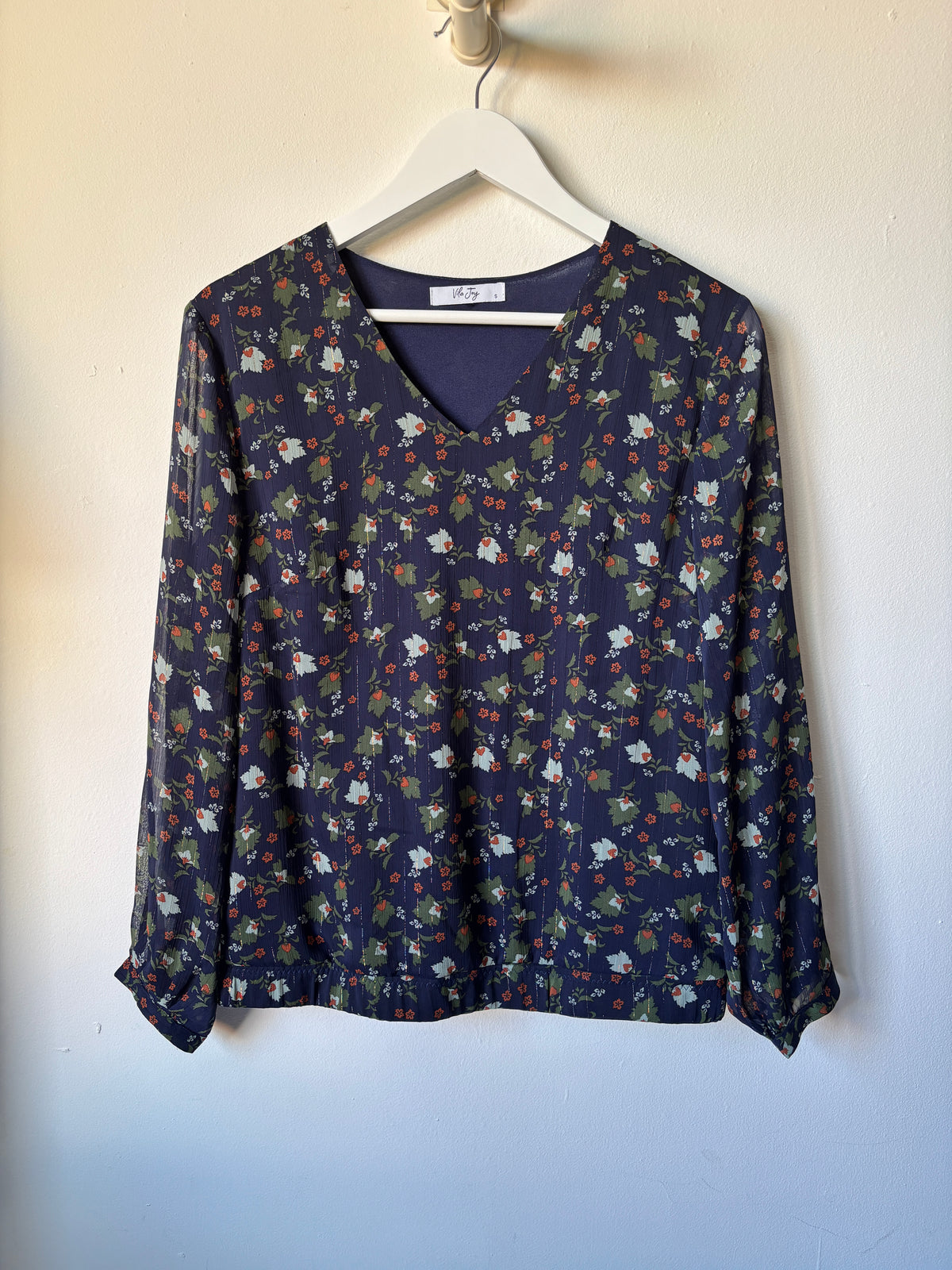 Marineblauwe blouse | Vila Joy | S