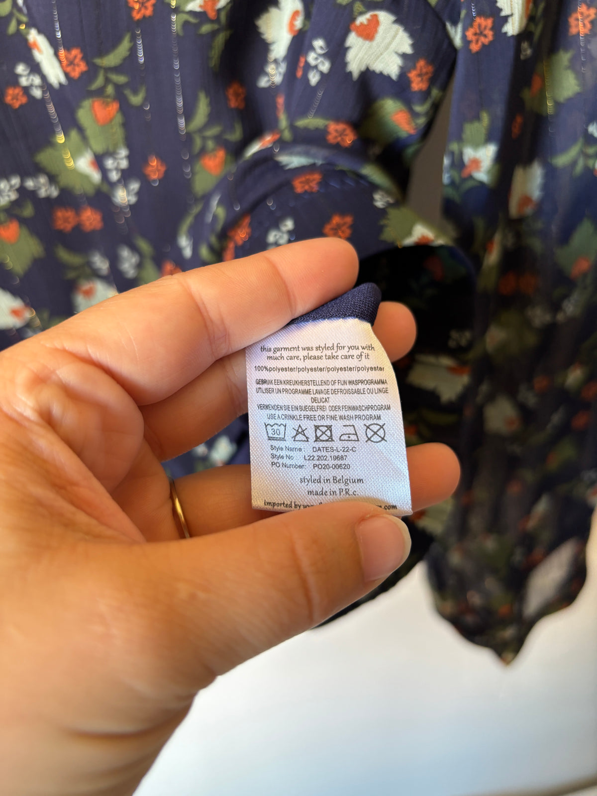 Marineblauwe blouse | Vila Joy | S