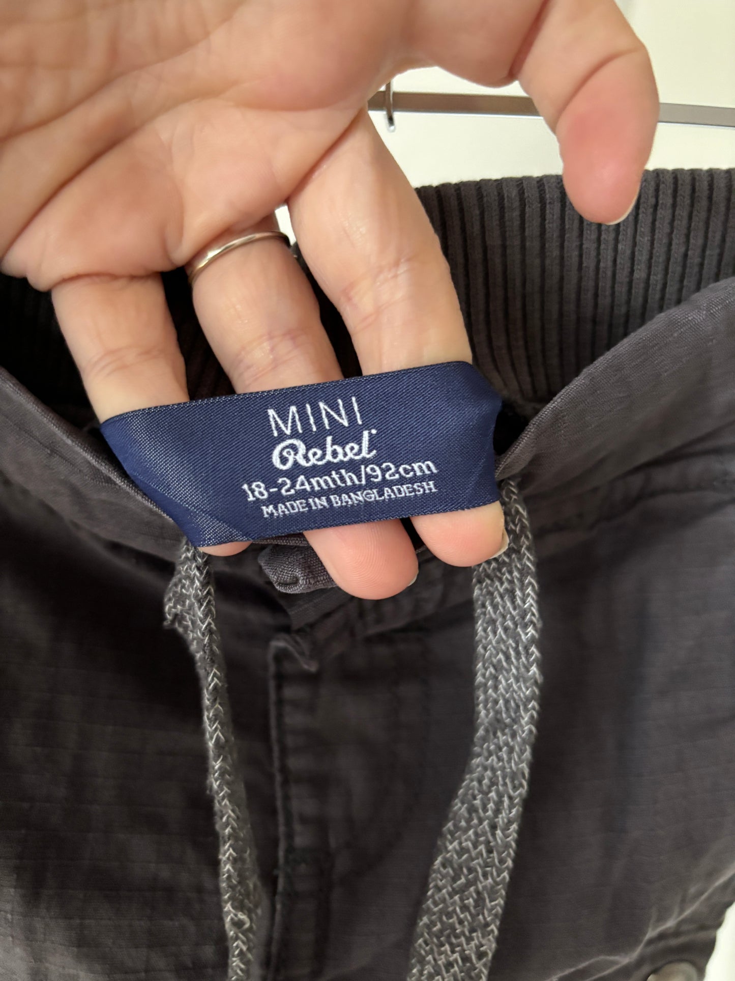 Grijze cargojeansbroek