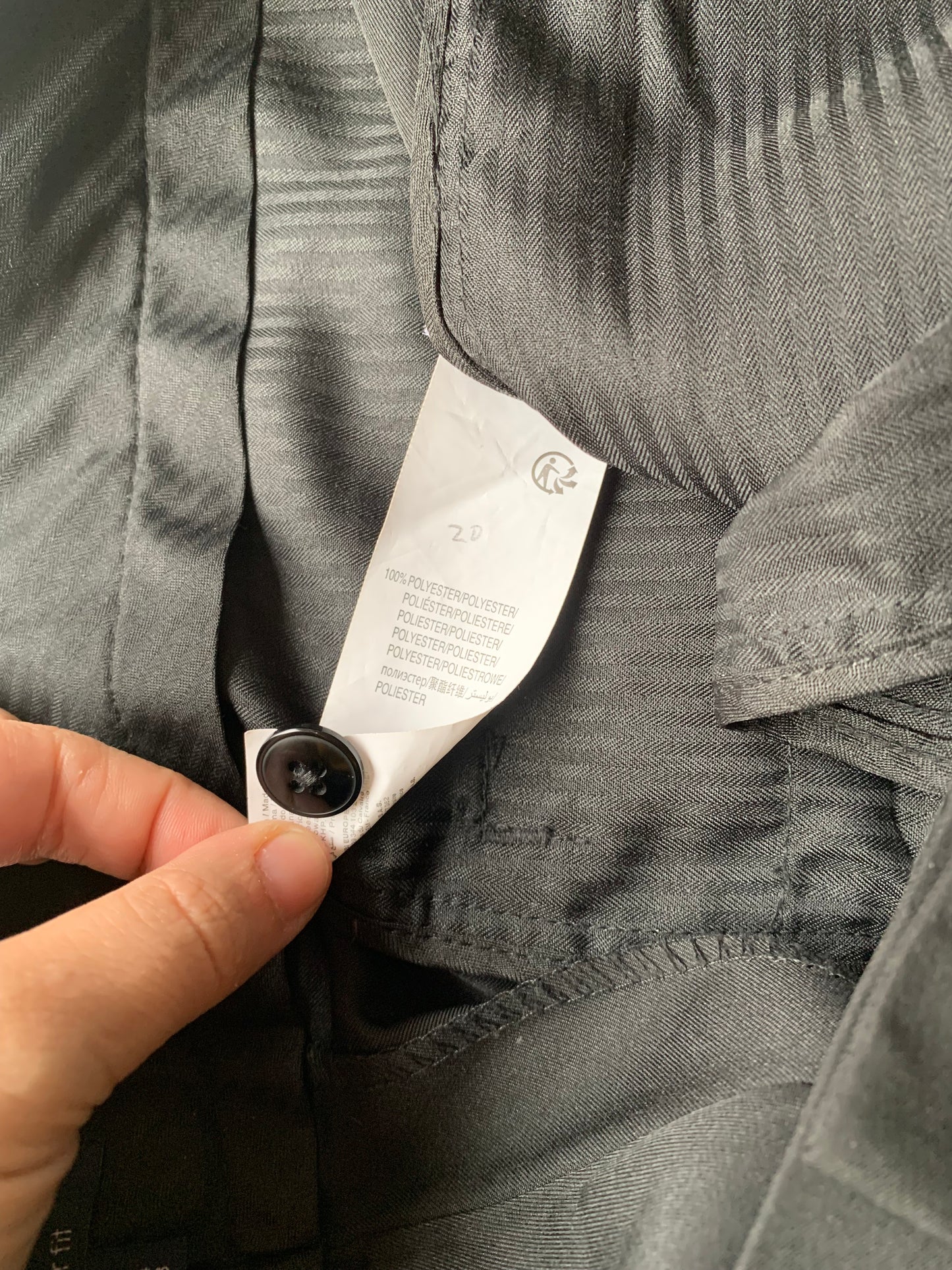 Zwarte geklede broek