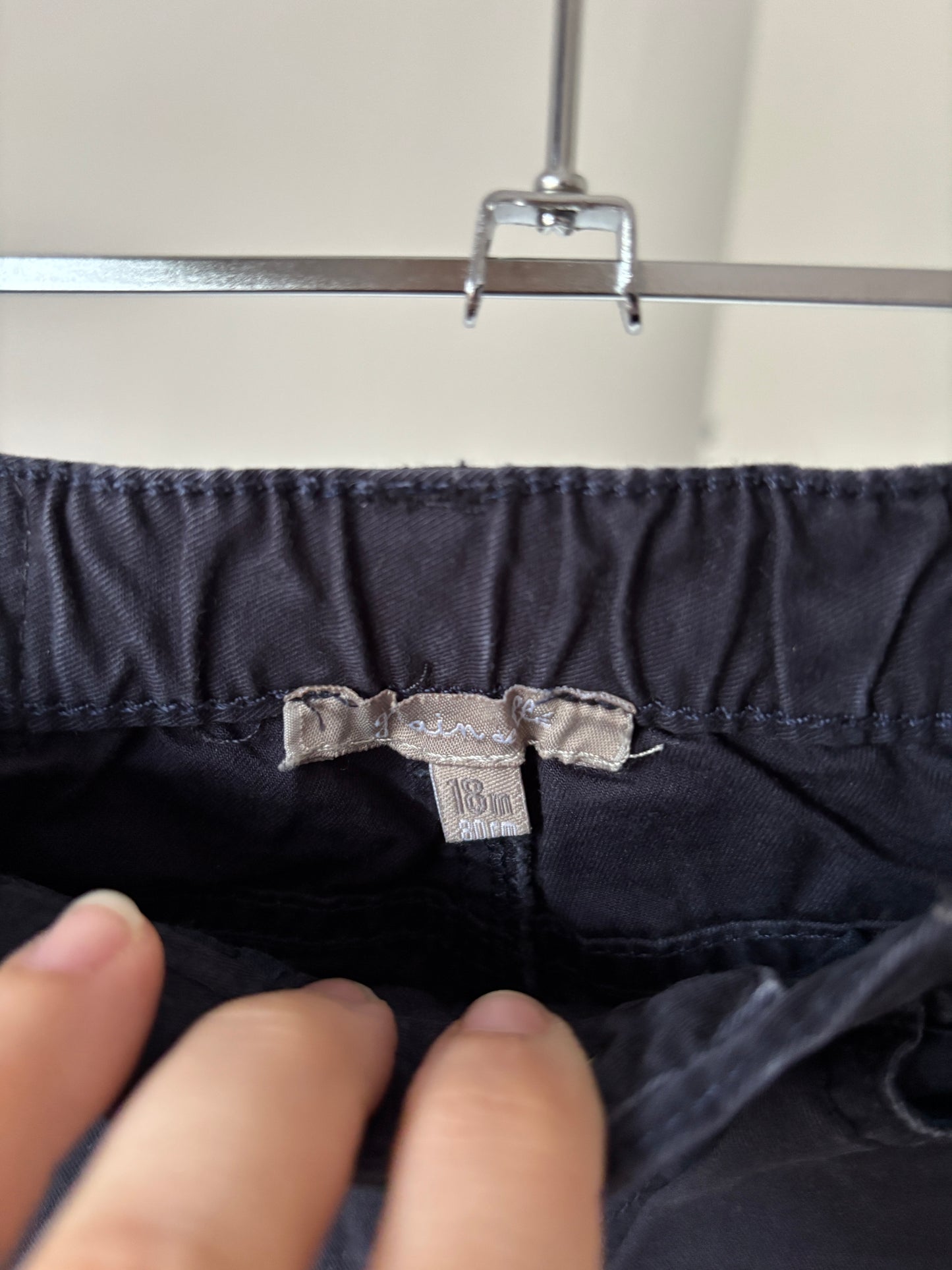 Marineblauwe jeansbroek