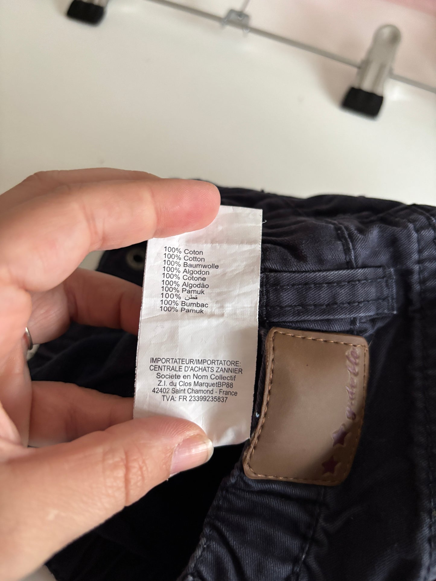 Marineblauwe jeansbroek