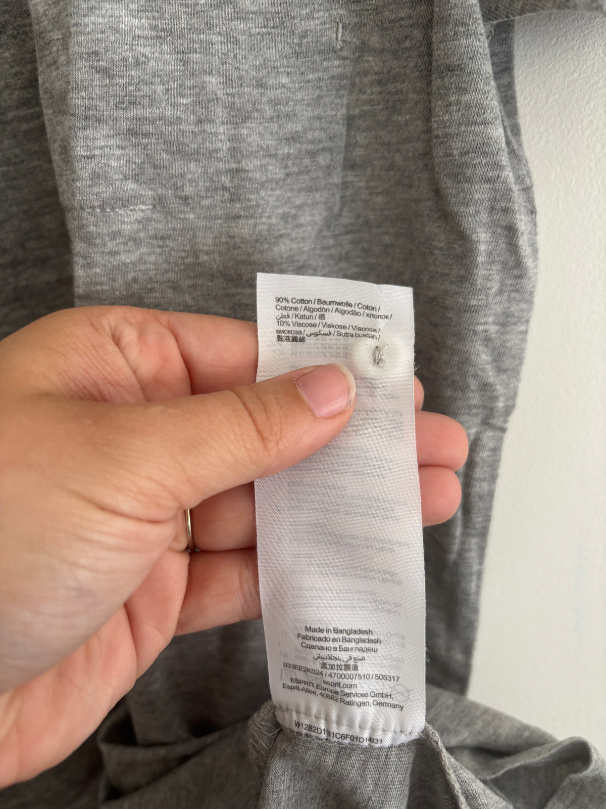 Grijze t-shirt | Esprit | M
