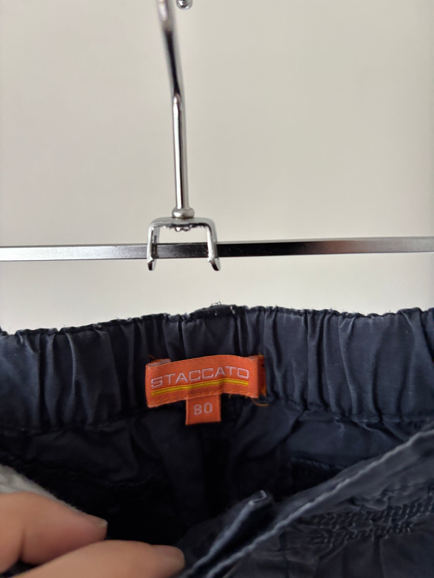 Marineblauwe bermuda