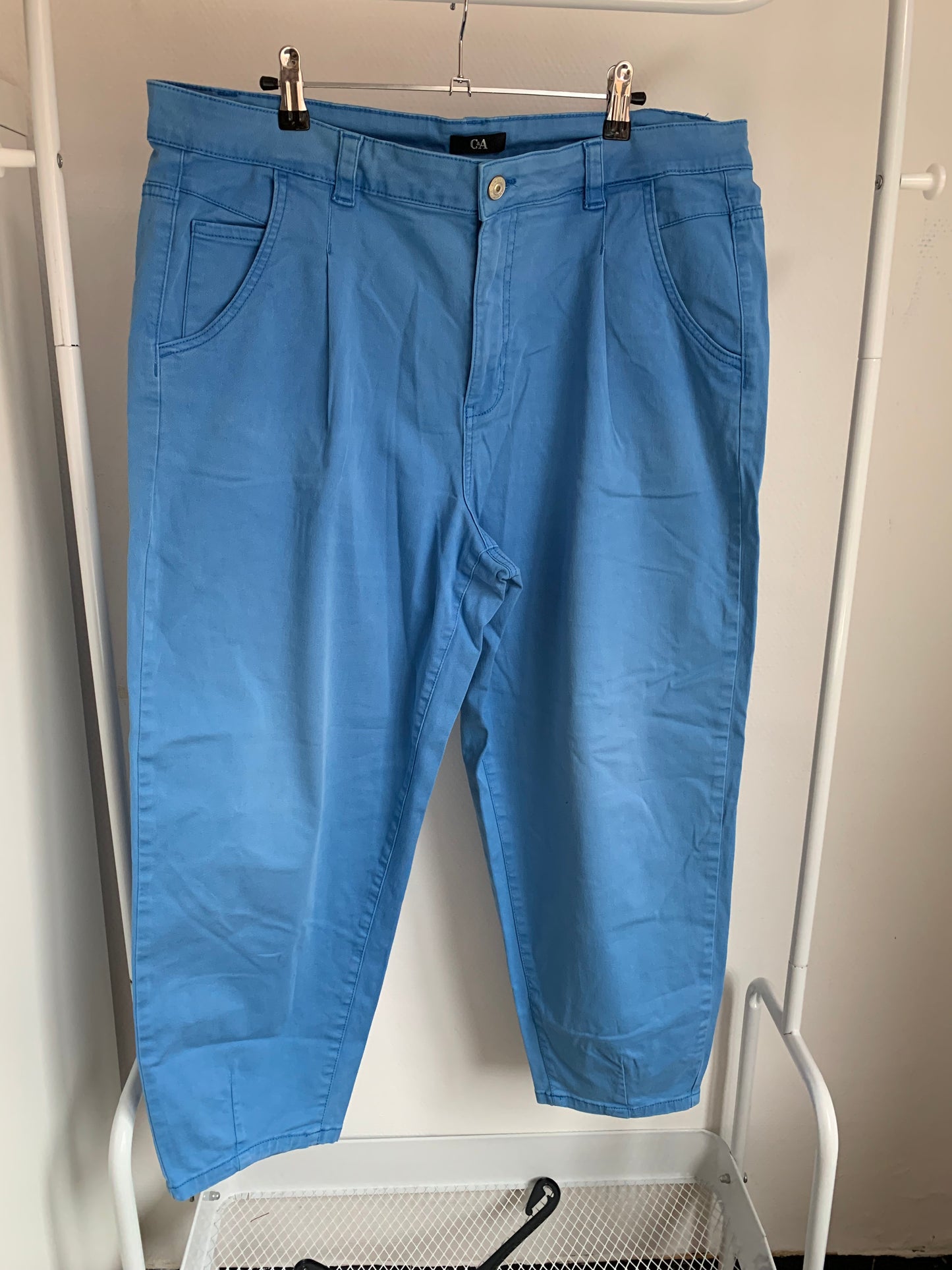 Blauwe momjeansbroek