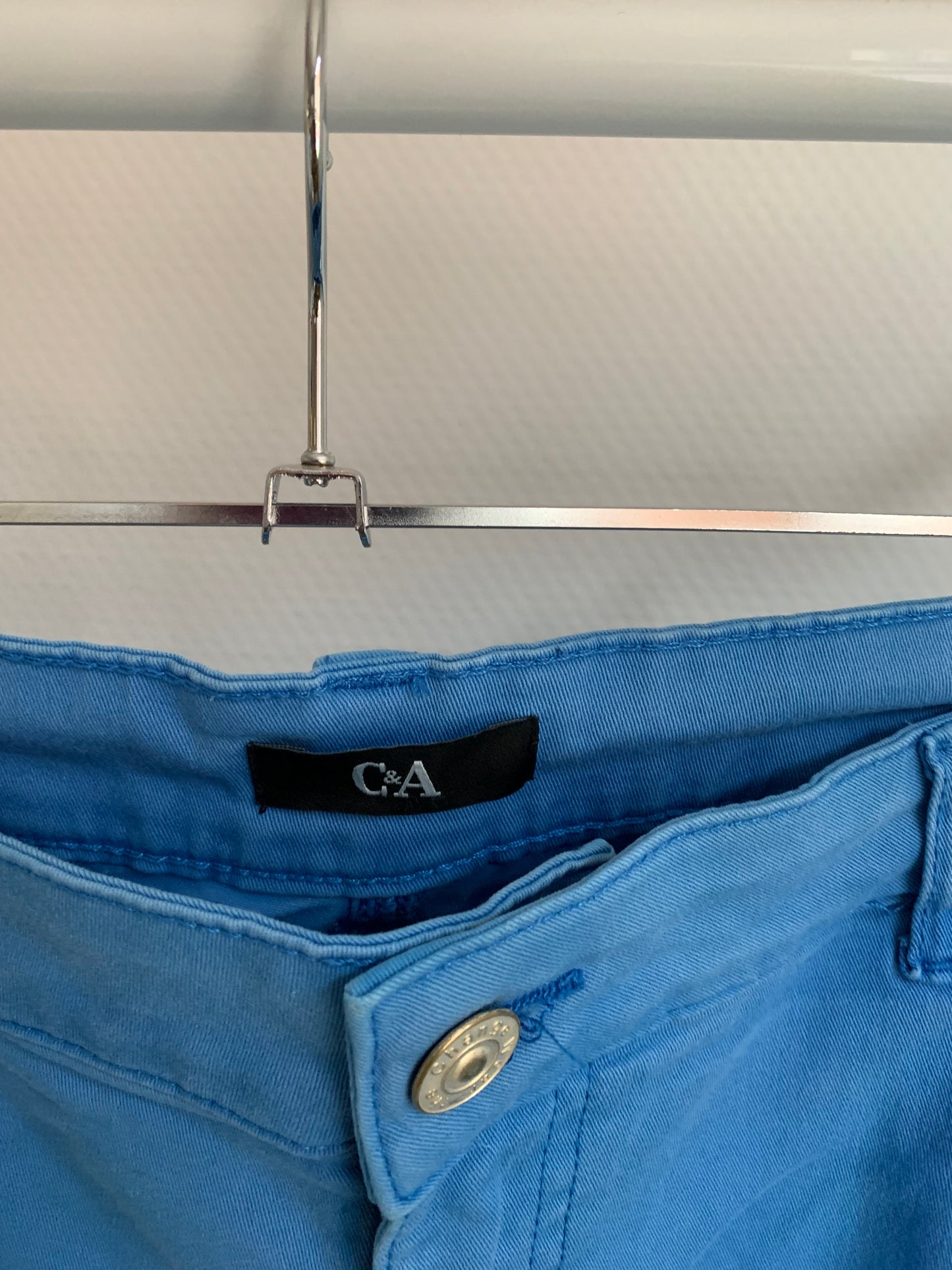 Blauwe momjeansbroek