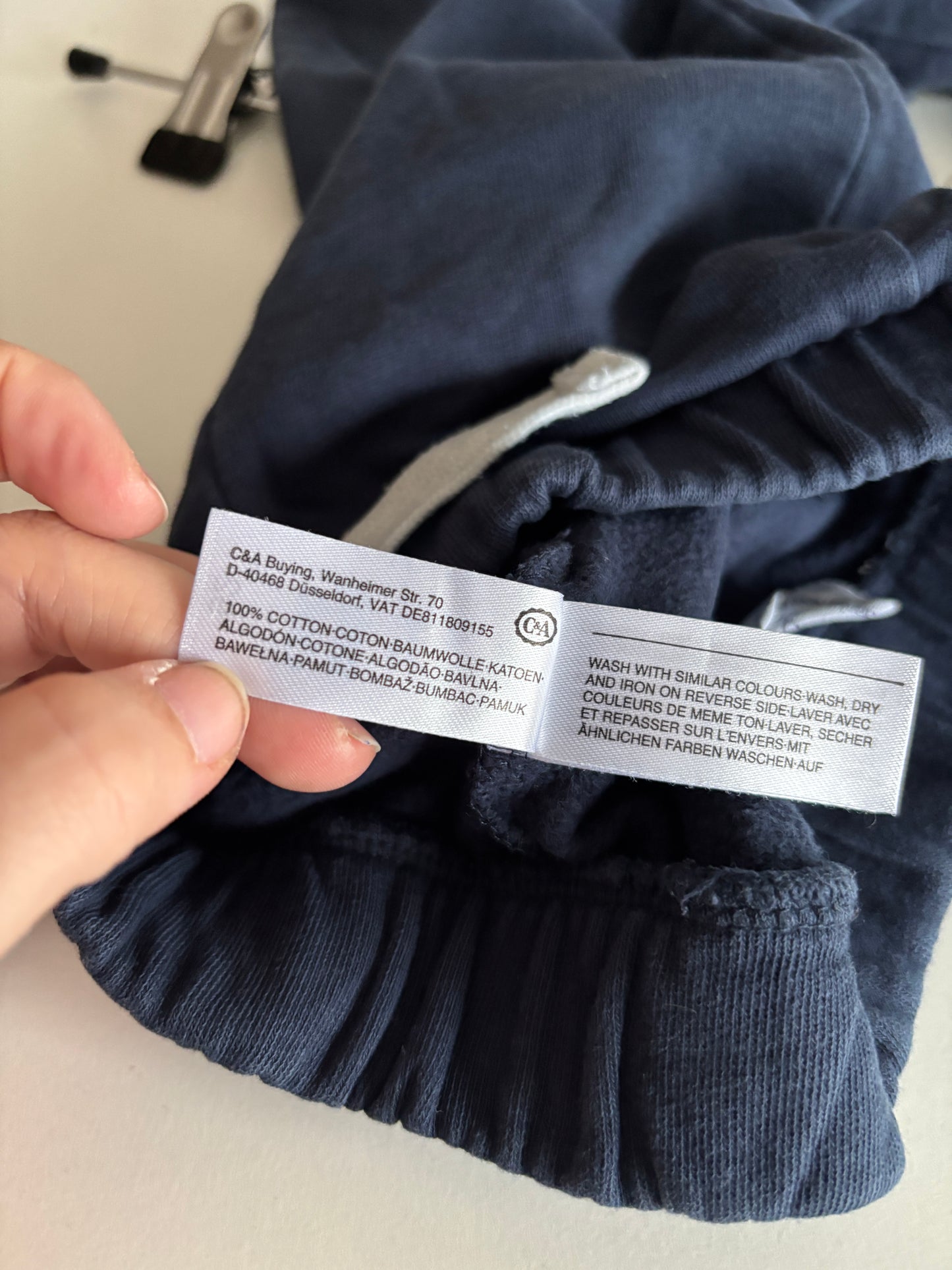 Marineblauwe joggingbroek