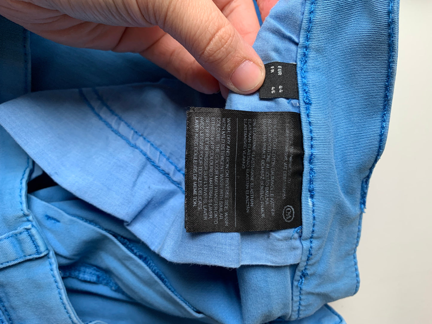 Blauwe momjeansbroek