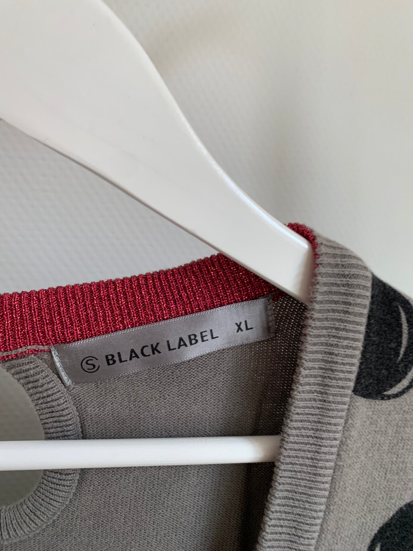 Grijze gestippelde cardigan