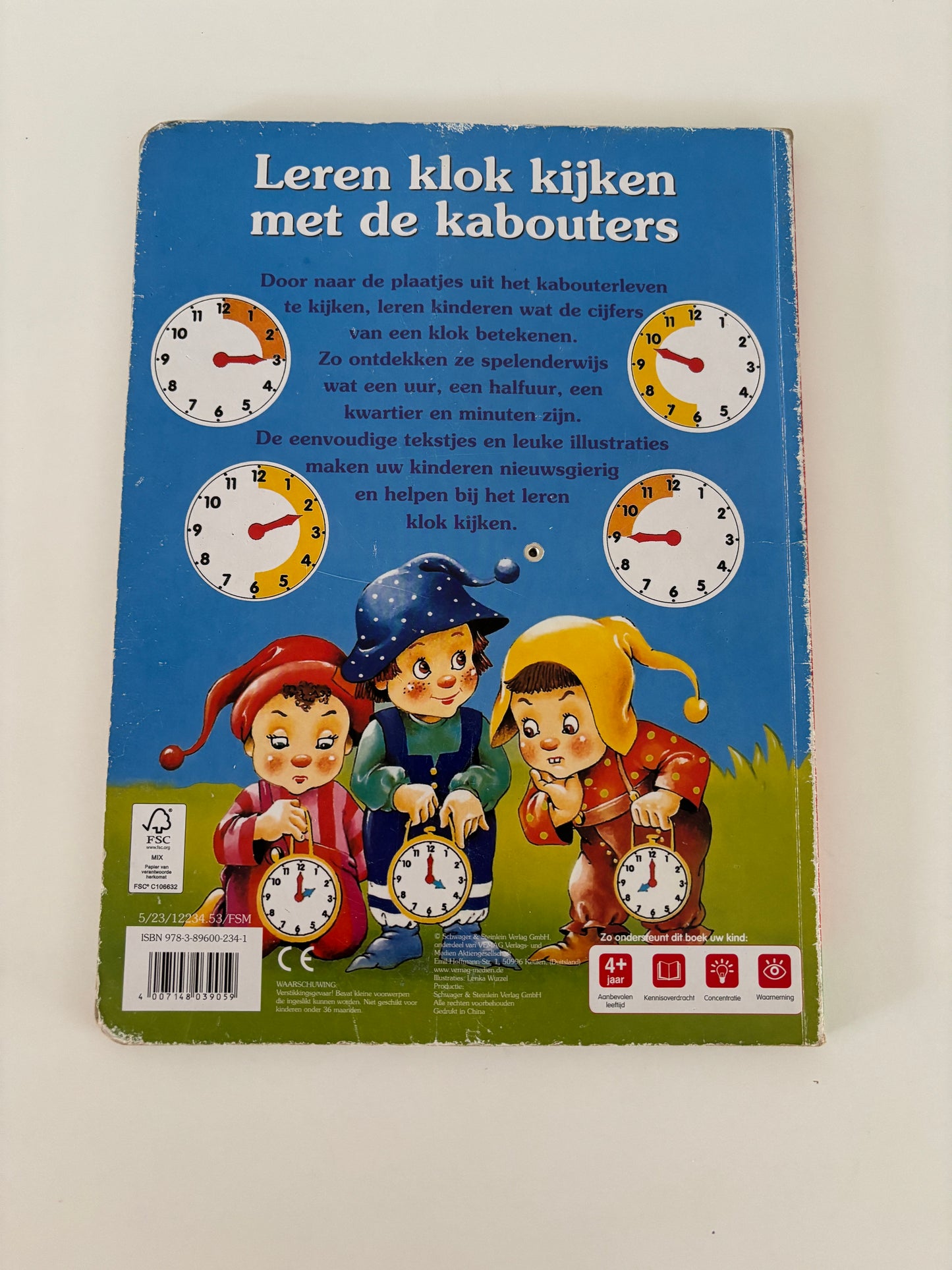 Leren klok kijken met de kabouters