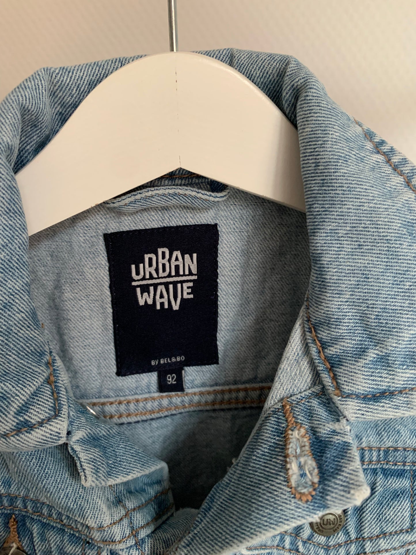 Lichtblauwe jeansjas