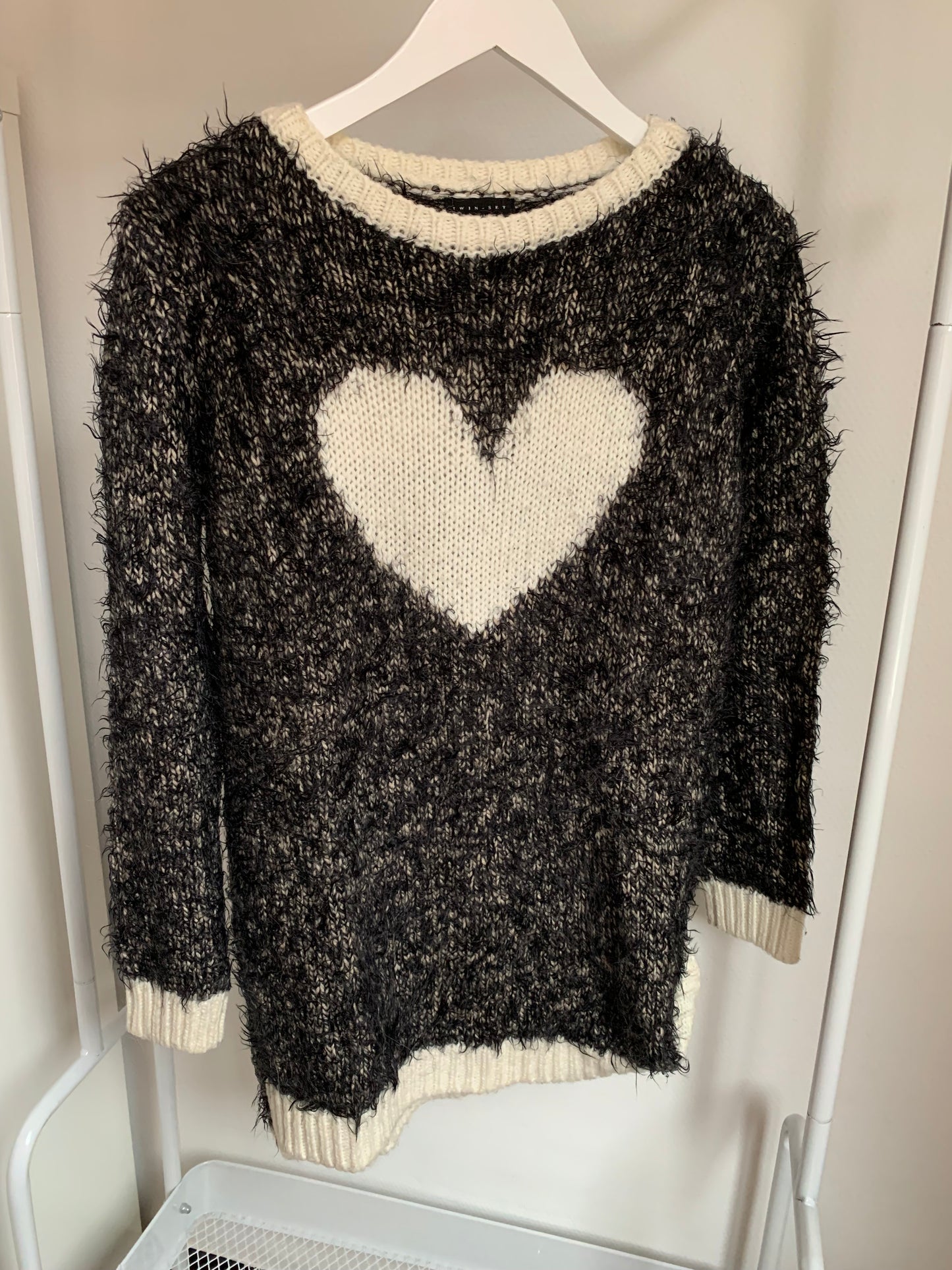 Zwarte jurk met hartje