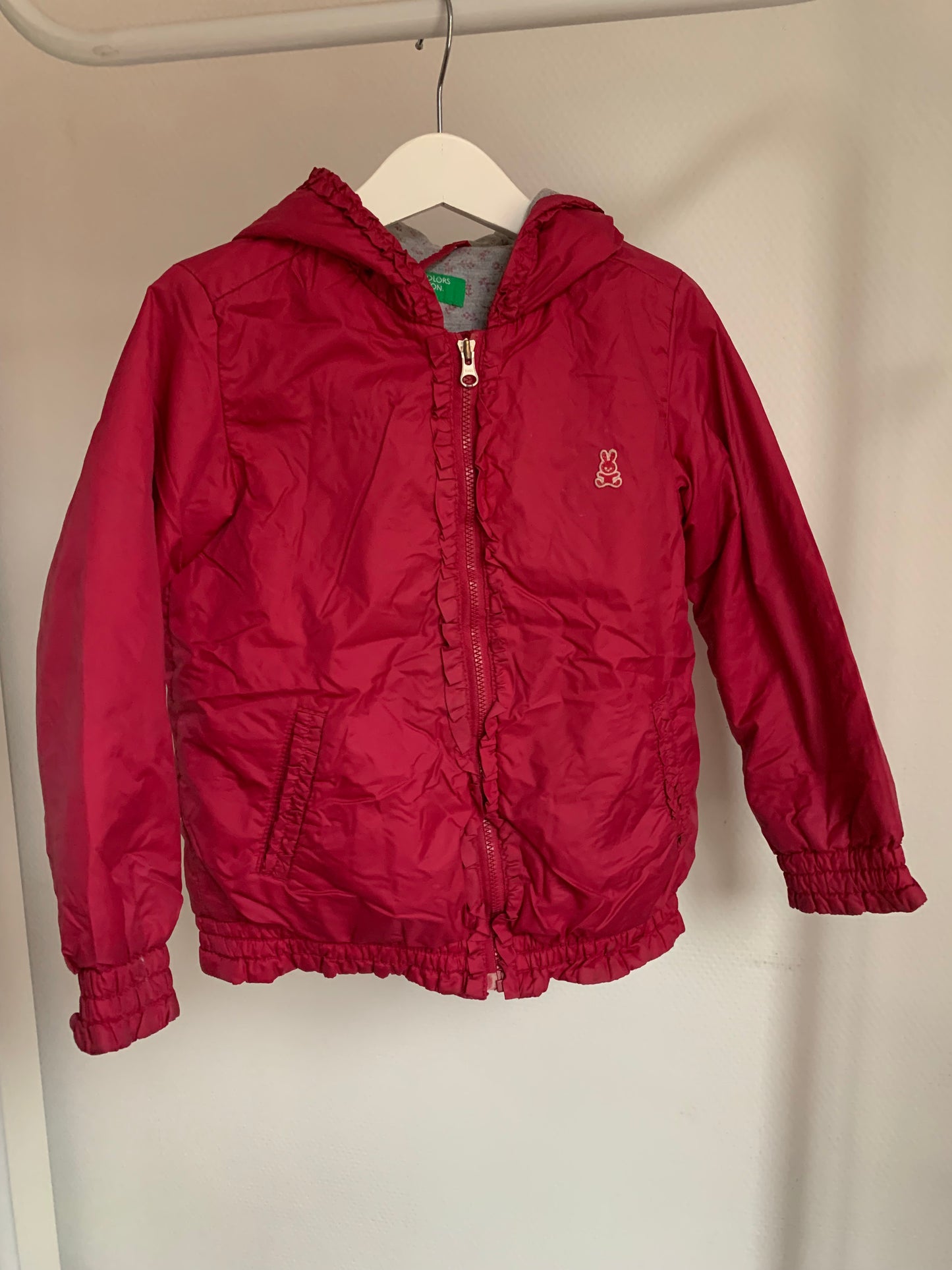 Roze tussenseizoensjas