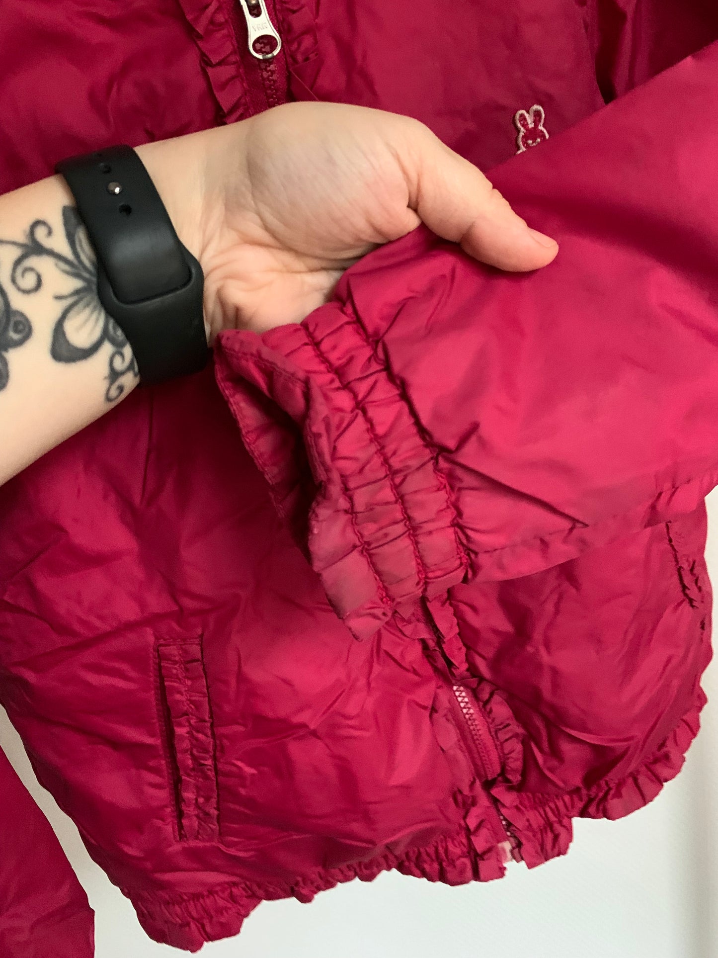 Roze tussenseizoensjas