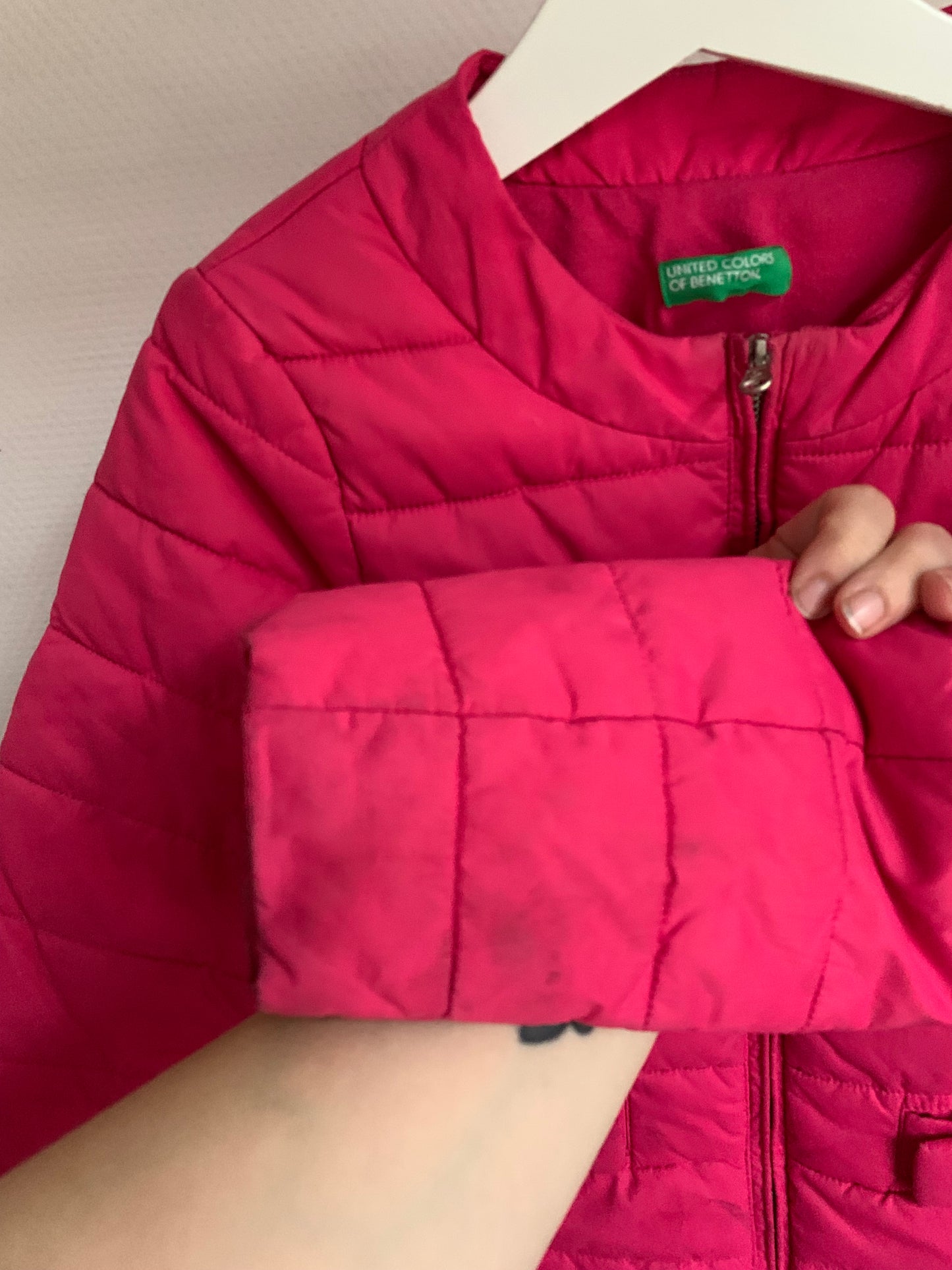 Roze tussenseizoensjas