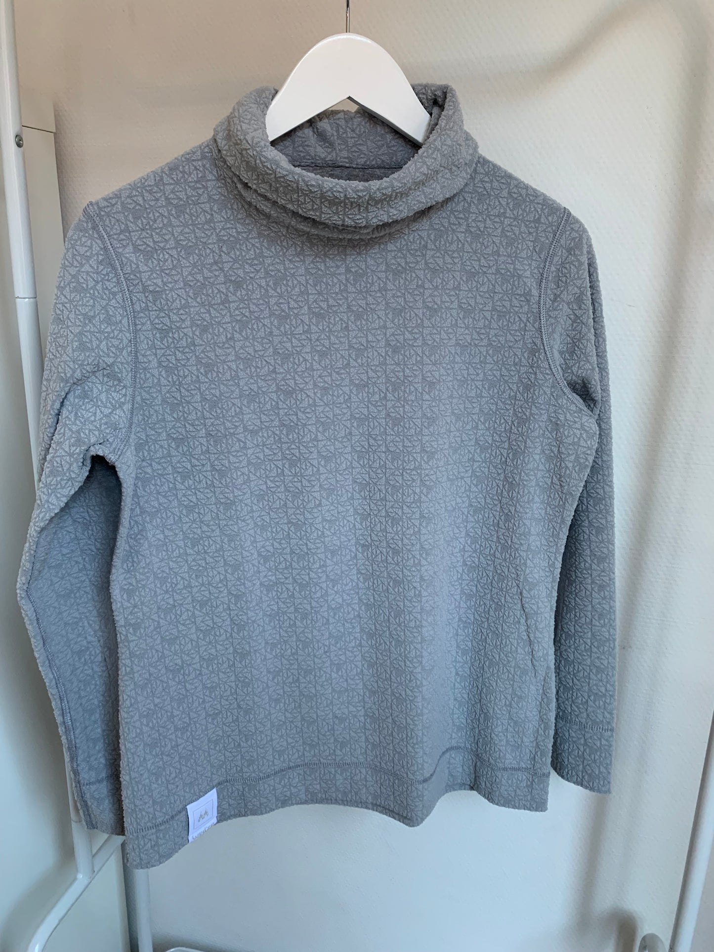 Grijze longsleeve met rolkraag