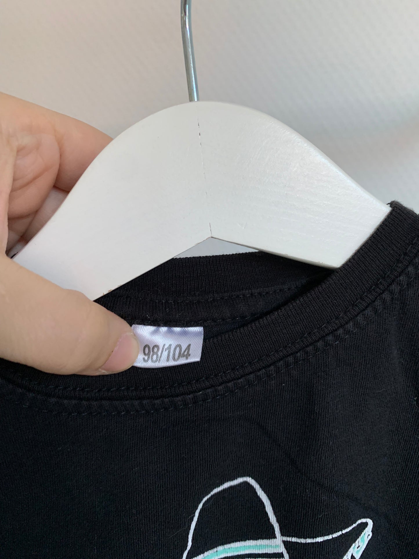 Zwarte T-shirt "Fiesta"