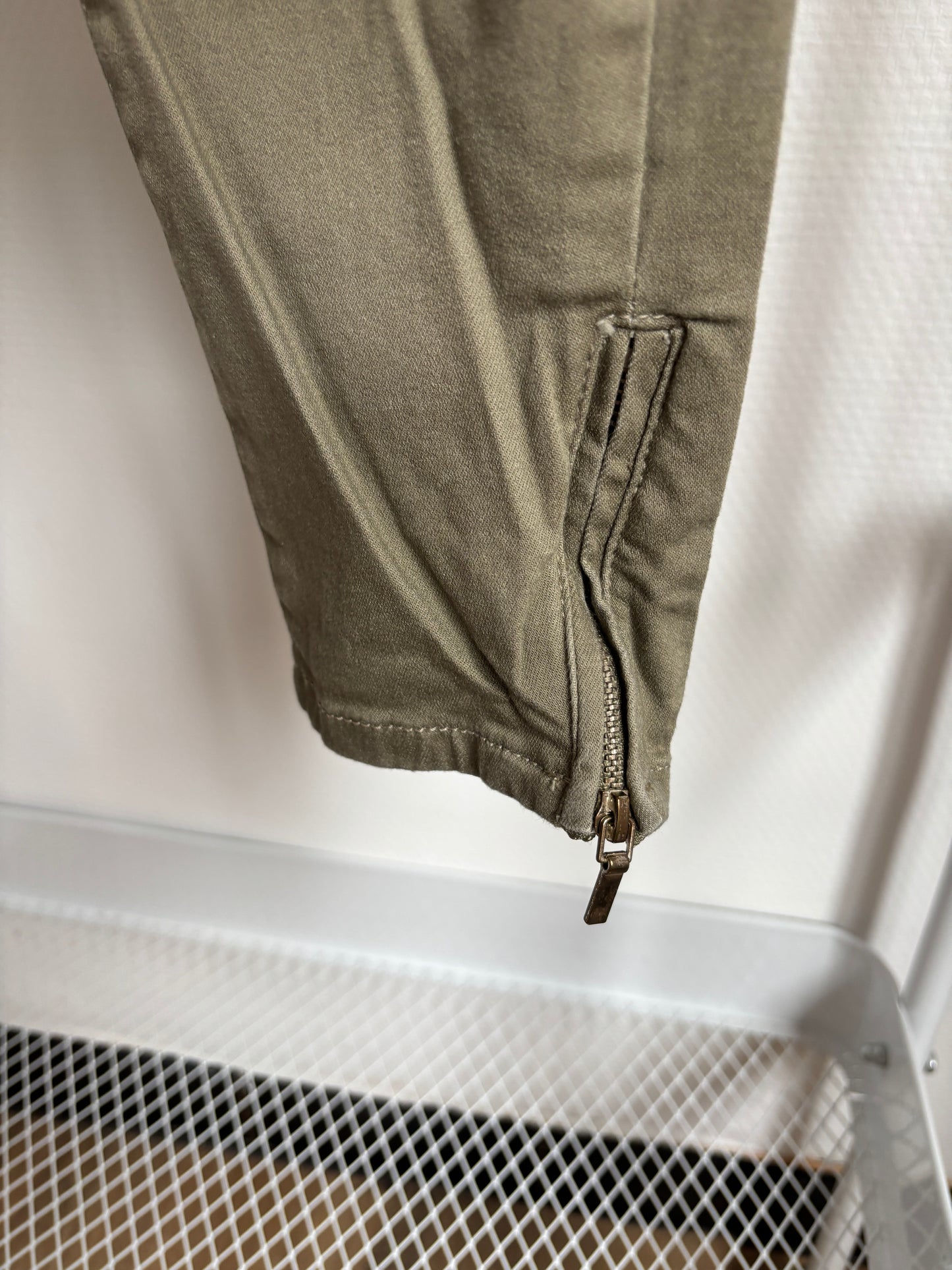Khaki jeansbroek