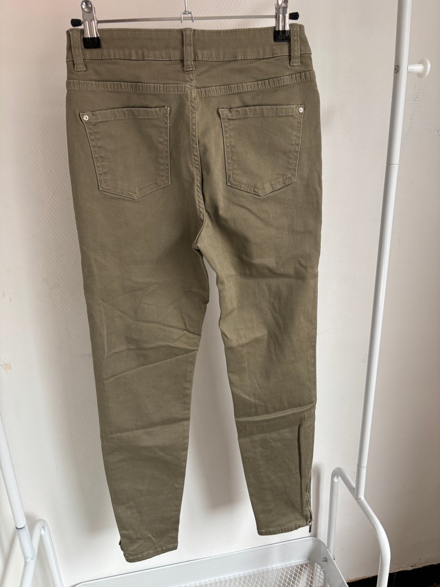 Khaki jeansbroek