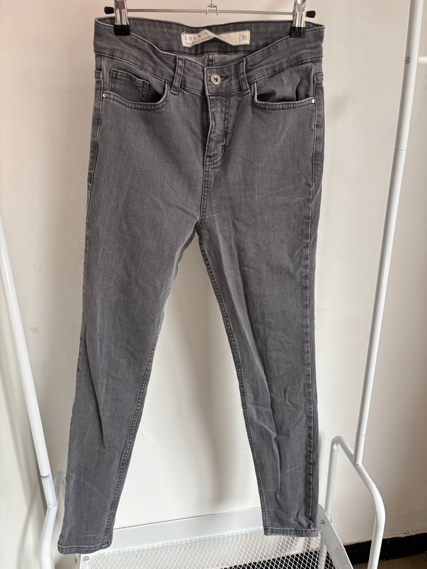 Grijze jeansbroek