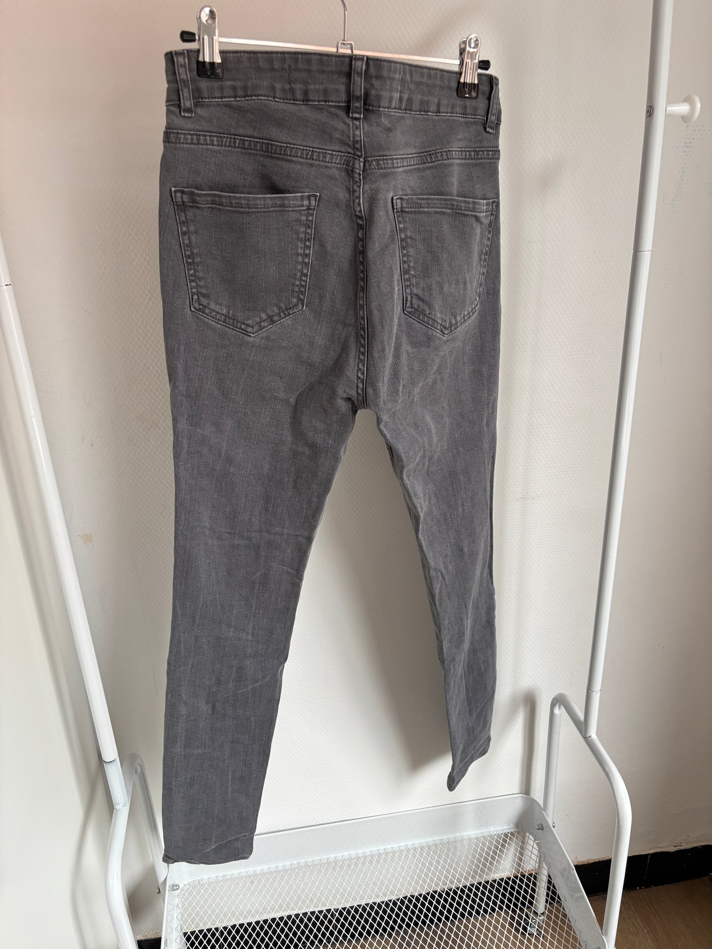 Grijze jeansbroek