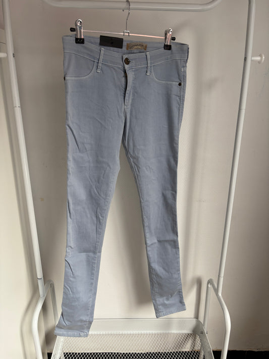 Lichtblauwe jeansbroek
