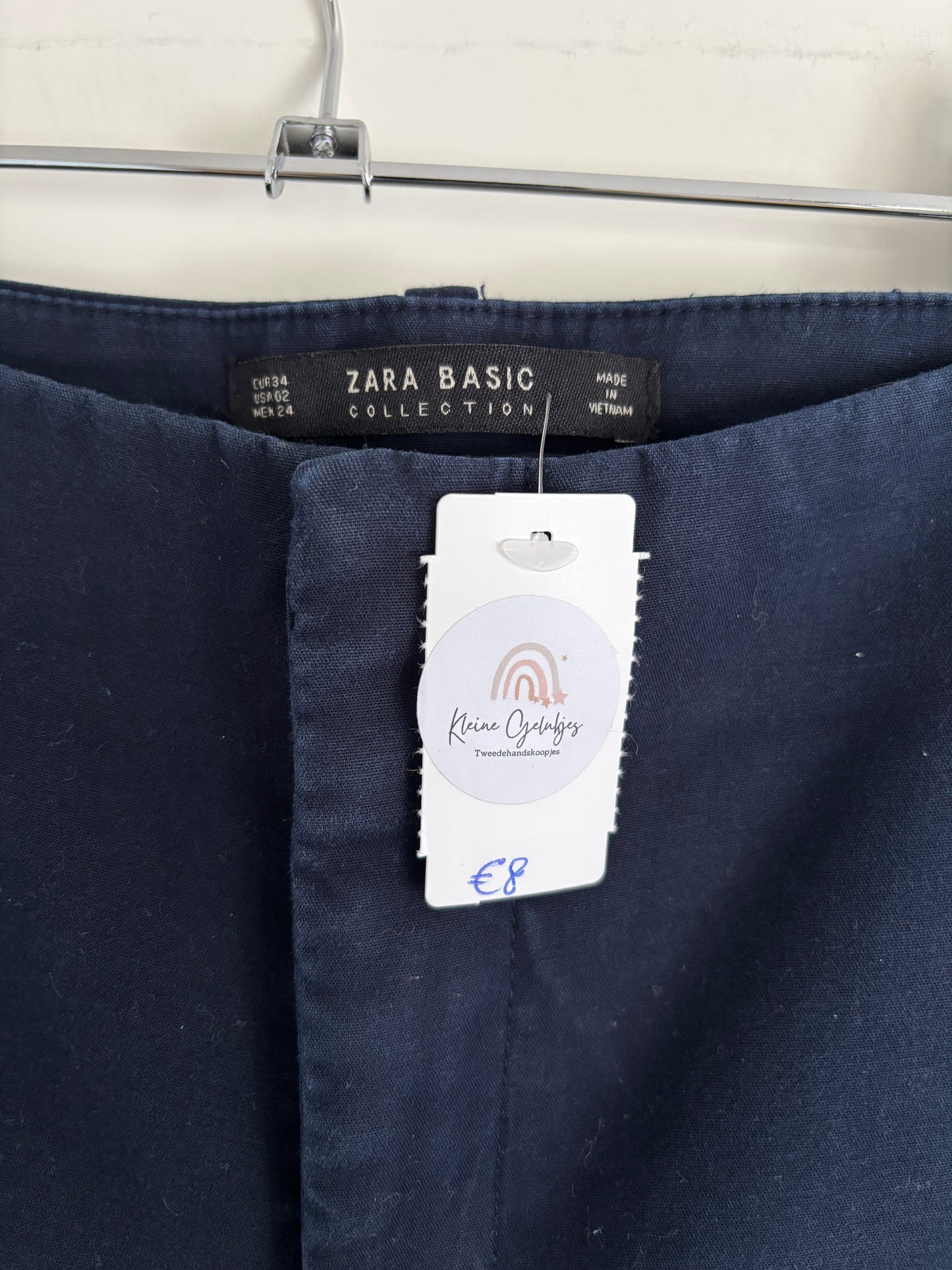 Marineblauwe jeansbroek