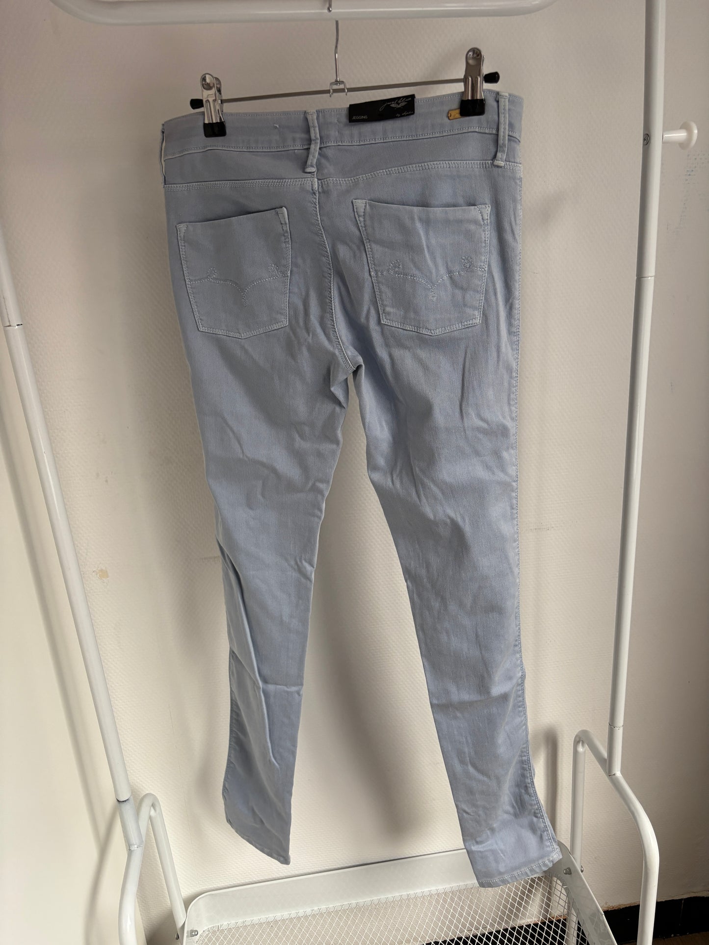 Lichtblauwe jeansbroek