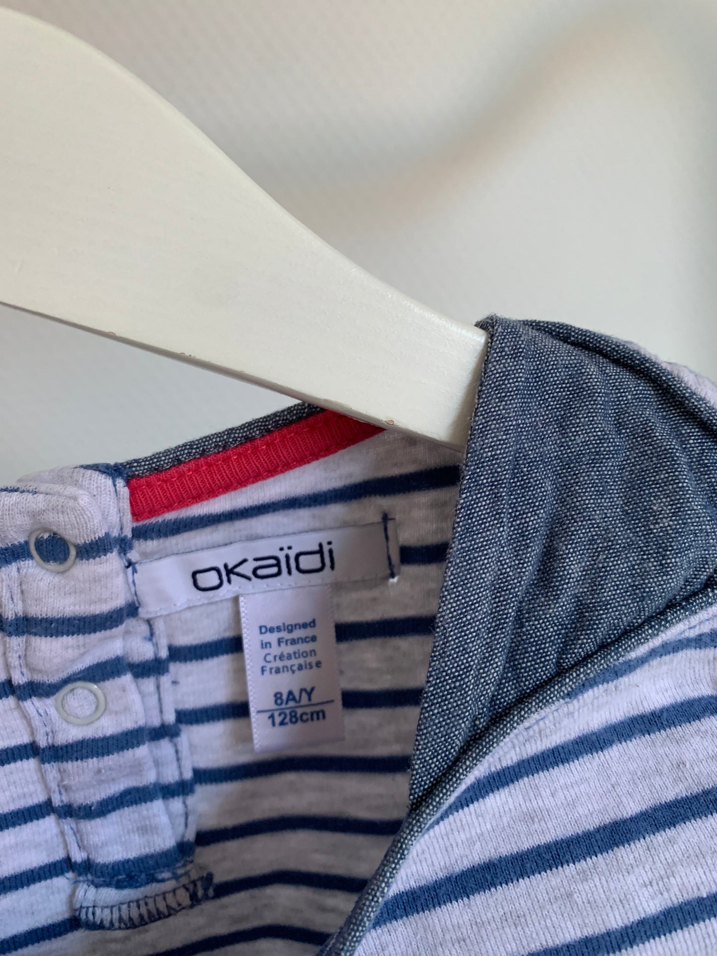 Gestreepte longsleeve met ster