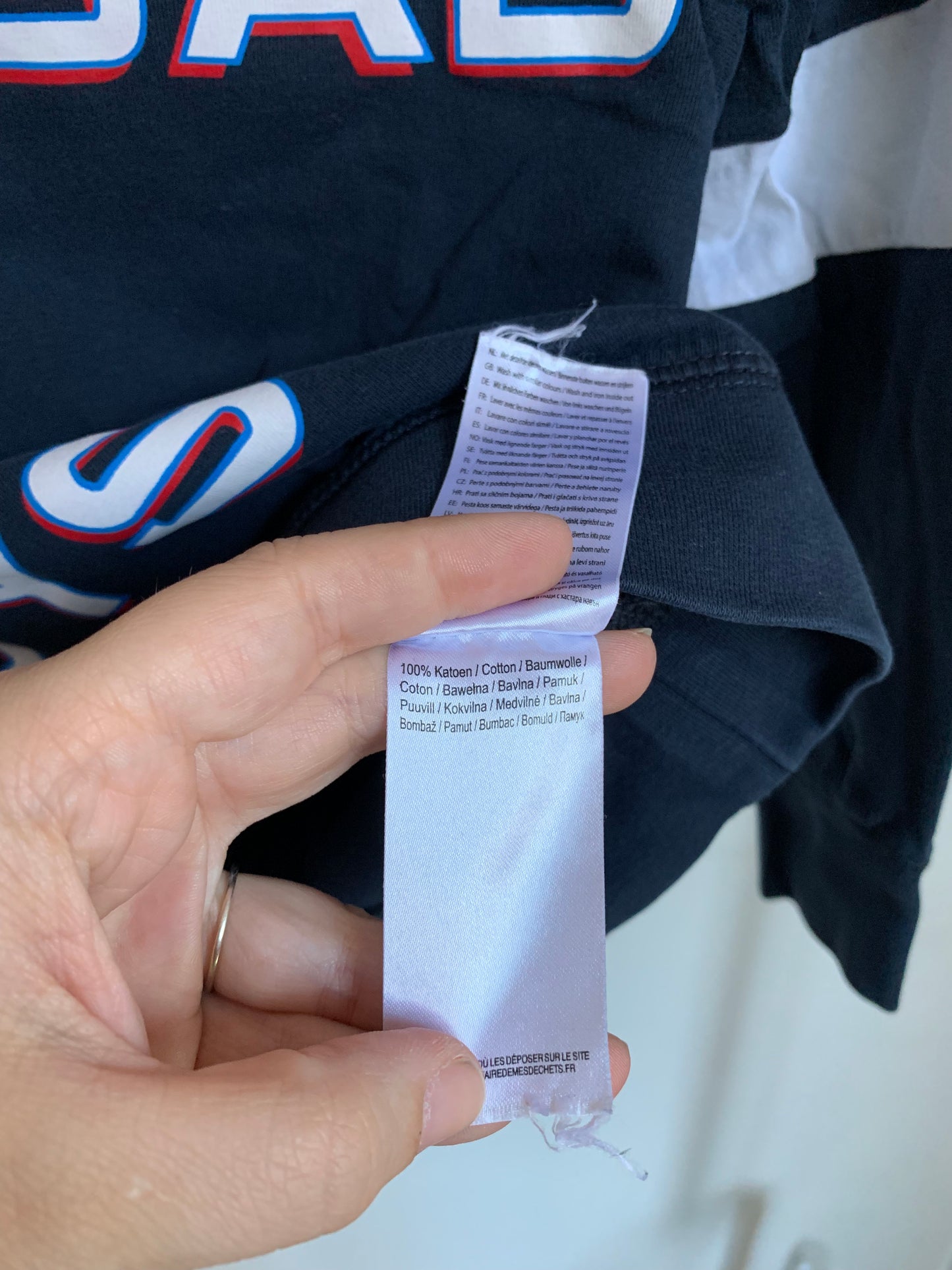 Marineblauwe longsleeve