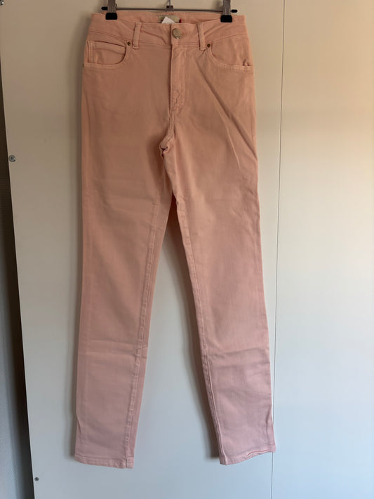 Lichtroze jeansbroek