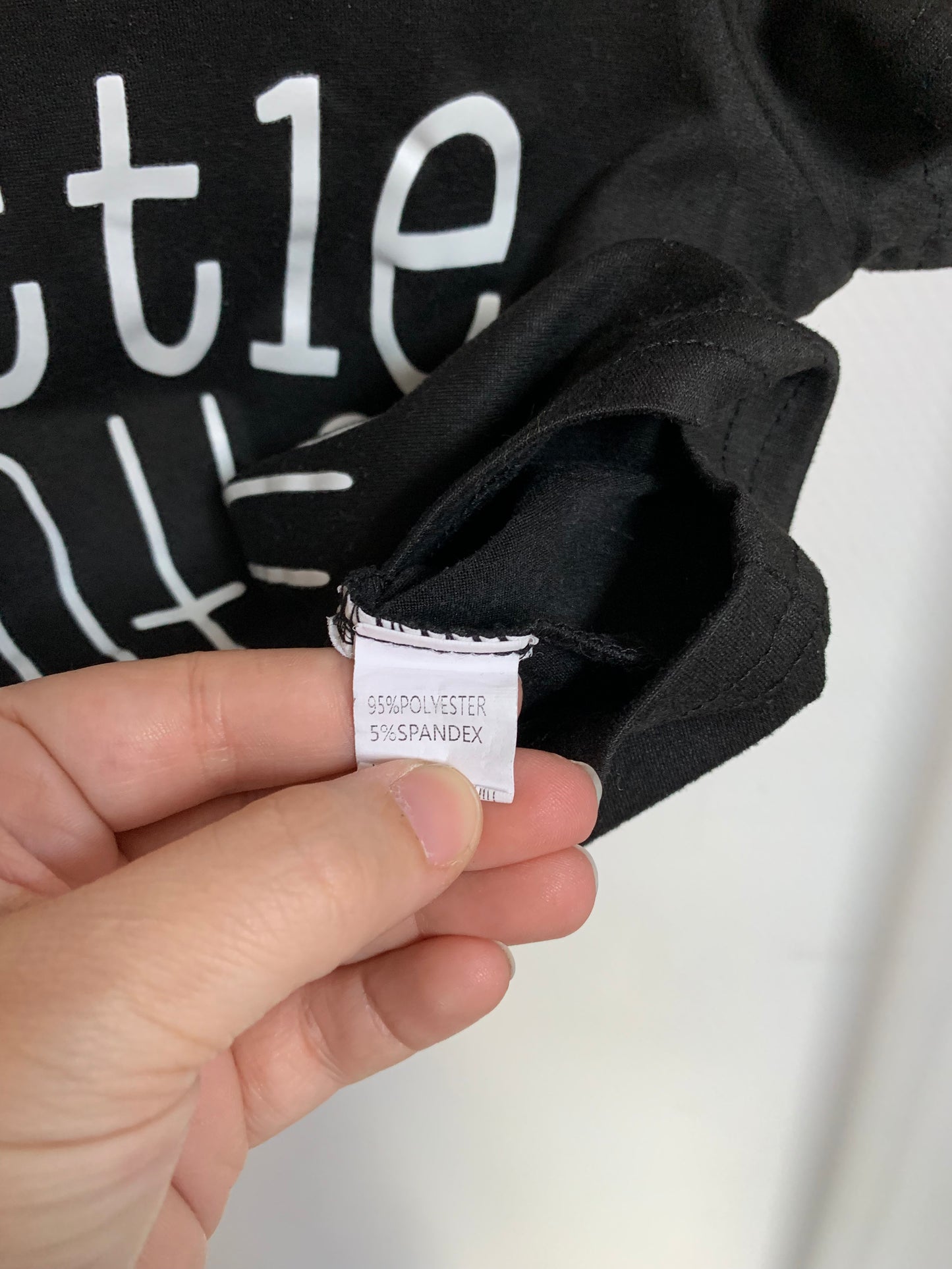 Zwarte T-shirt "Little brother"