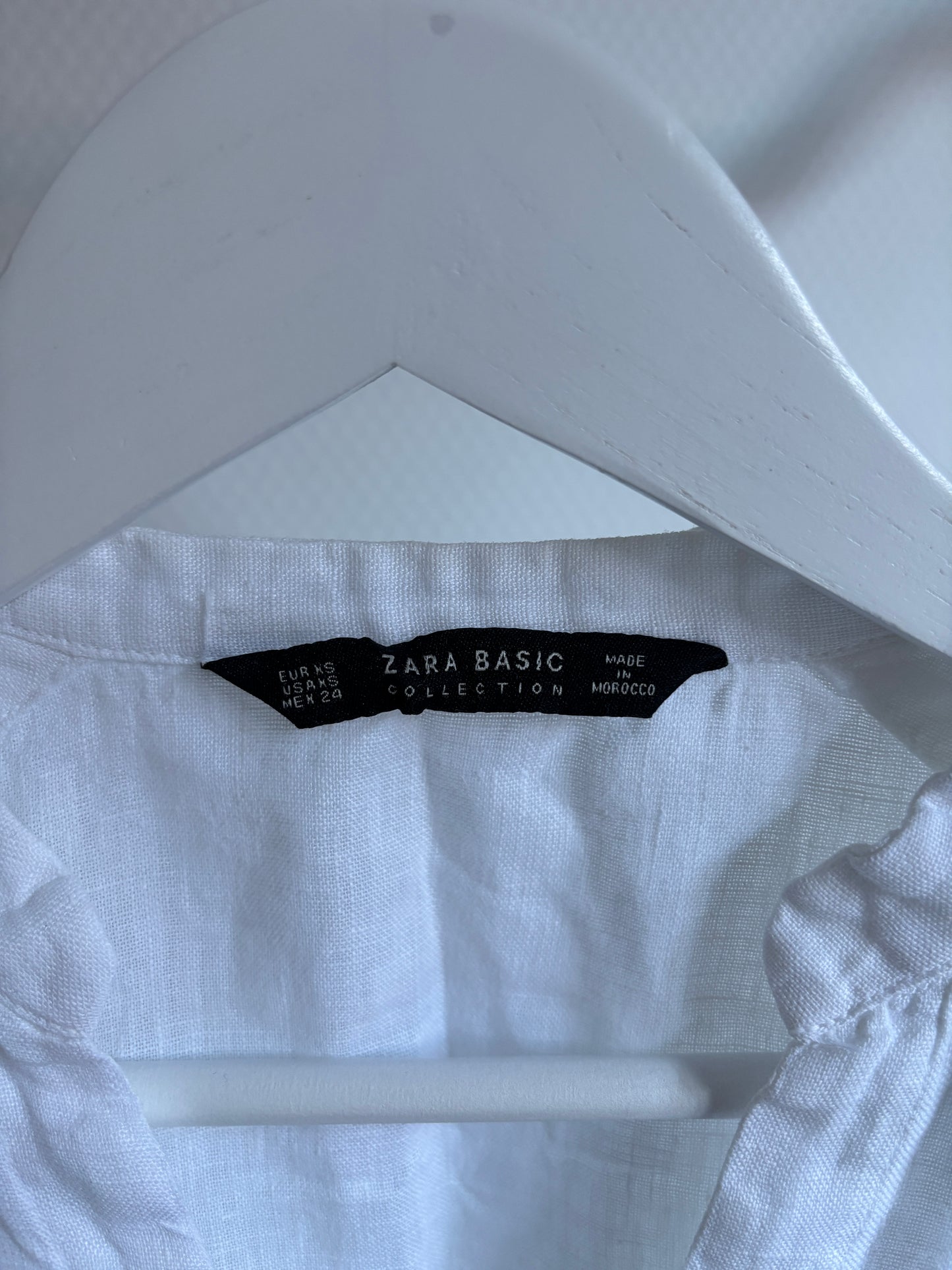 Wit hemd met driekwartmouwen