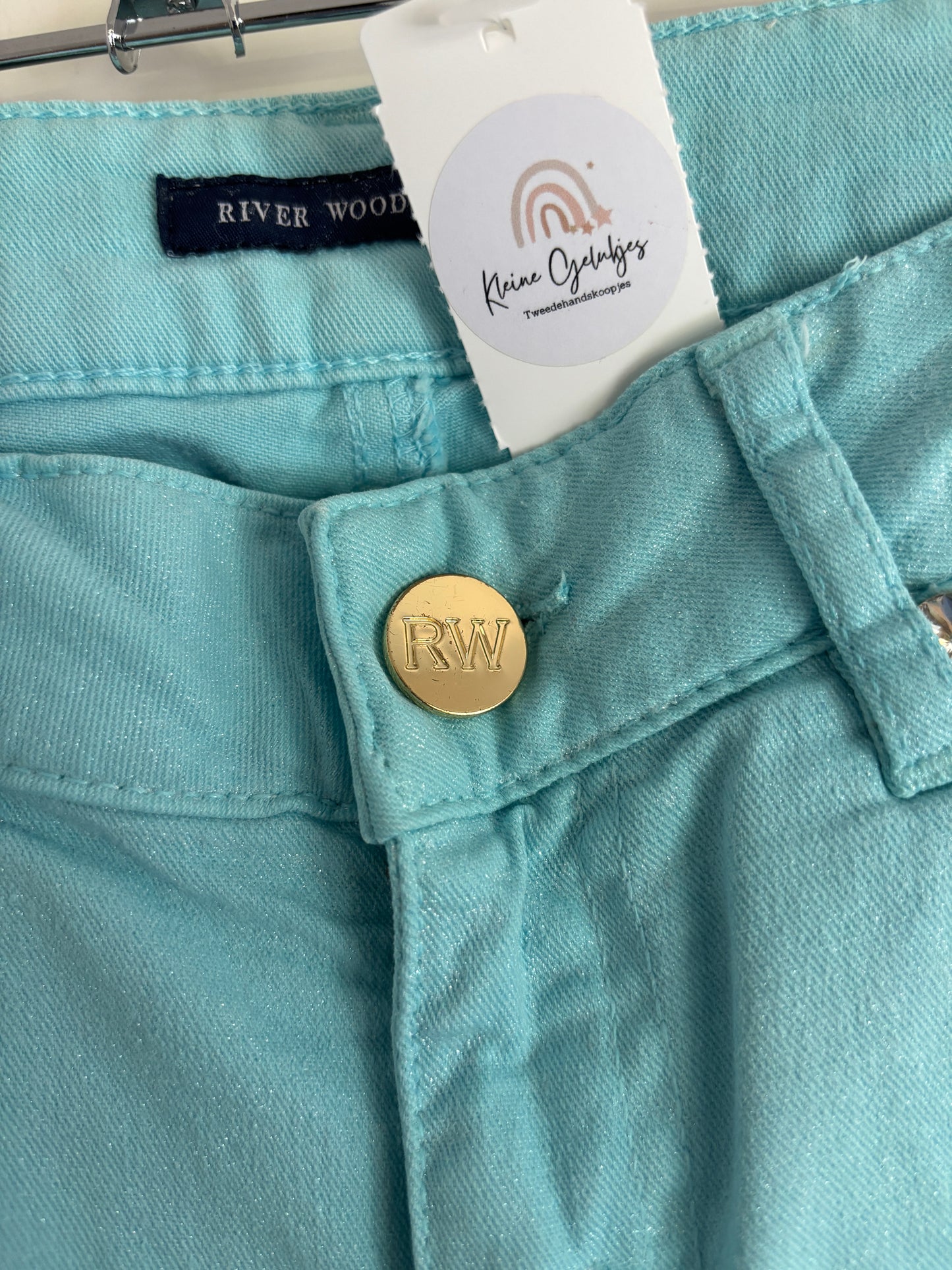 Lichtblauwe jeansbroek