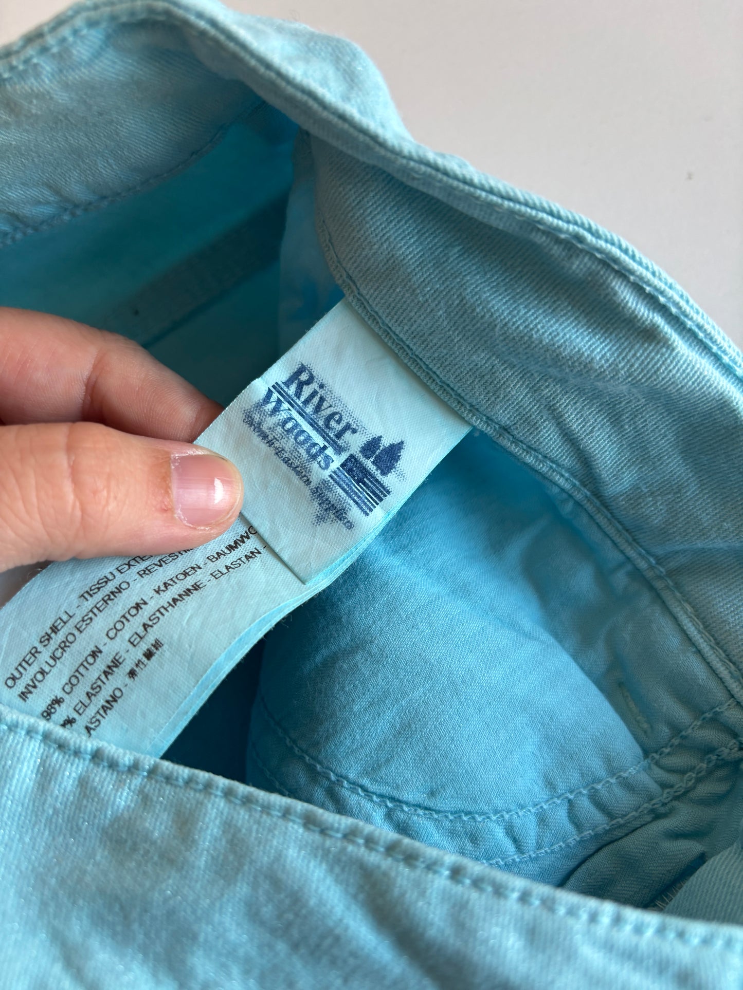 Lichtblauwe jeansbroek