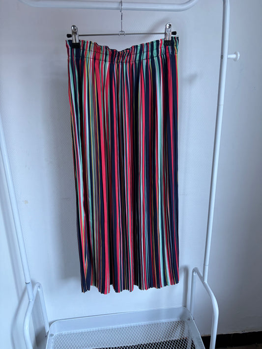 Lange gestreepte rok