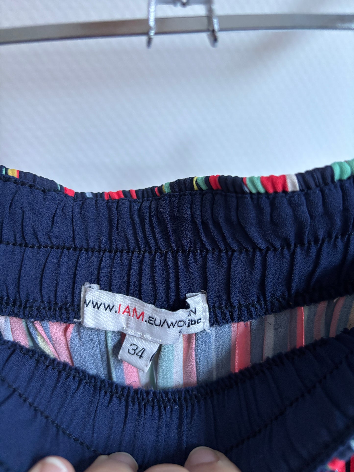 Lange gestreepte rok