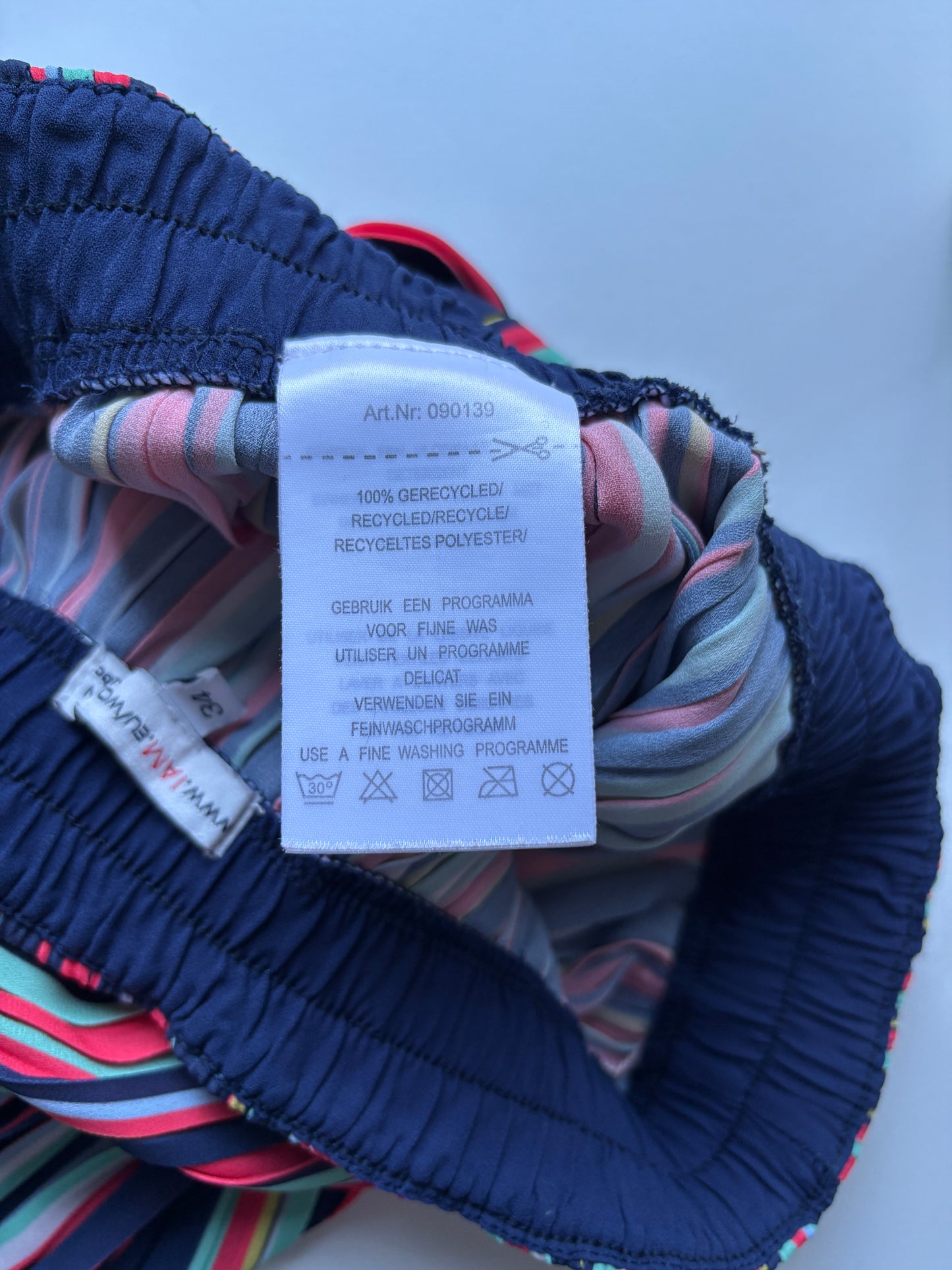 Lange gestreepte rok