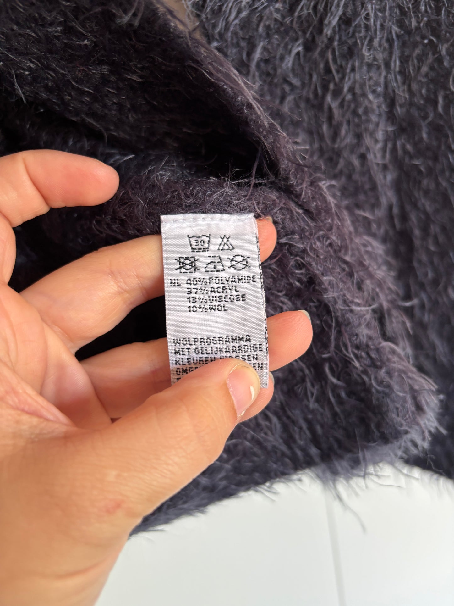 Marineblauwe cardigan