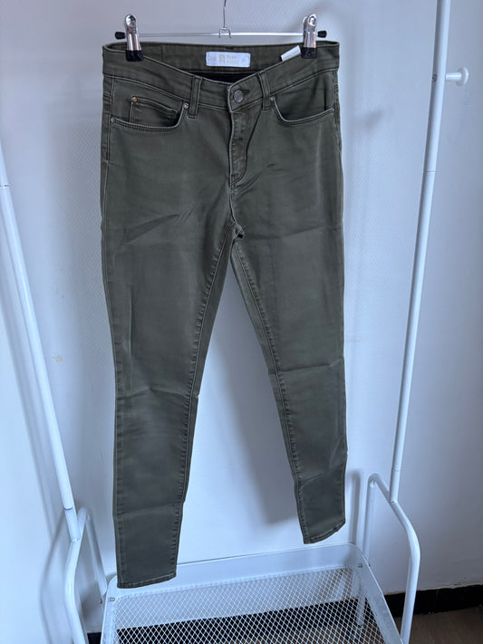 Khaki jeansbroek