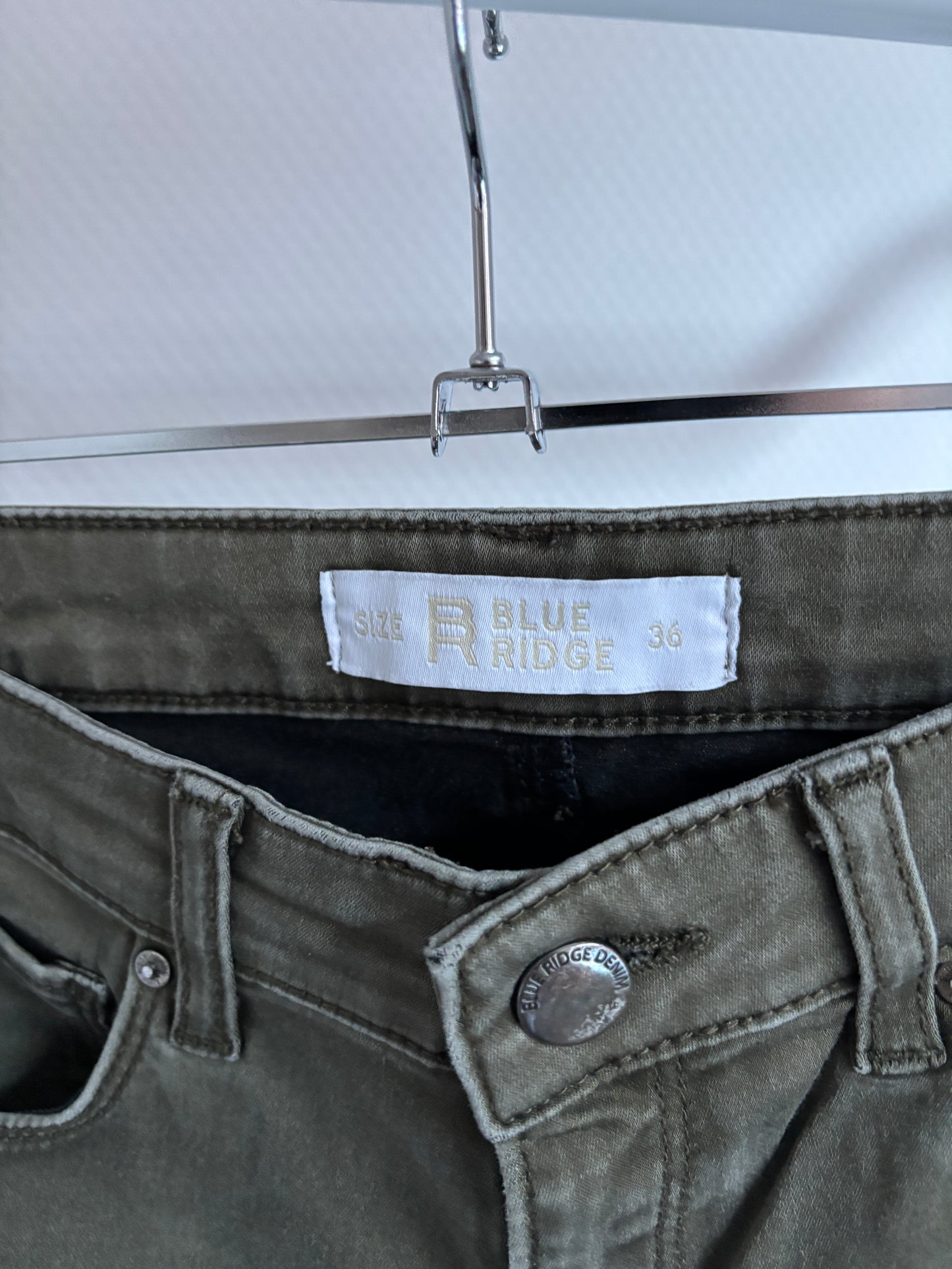 Khaki jeansbroek