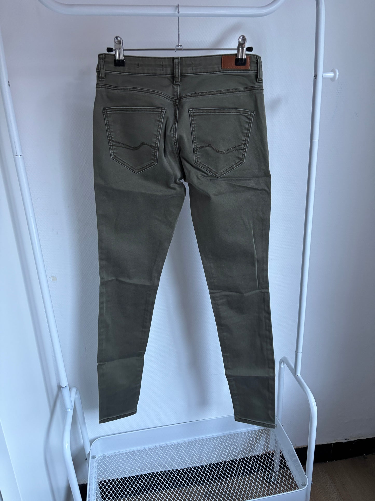 Khaki jeansbroek