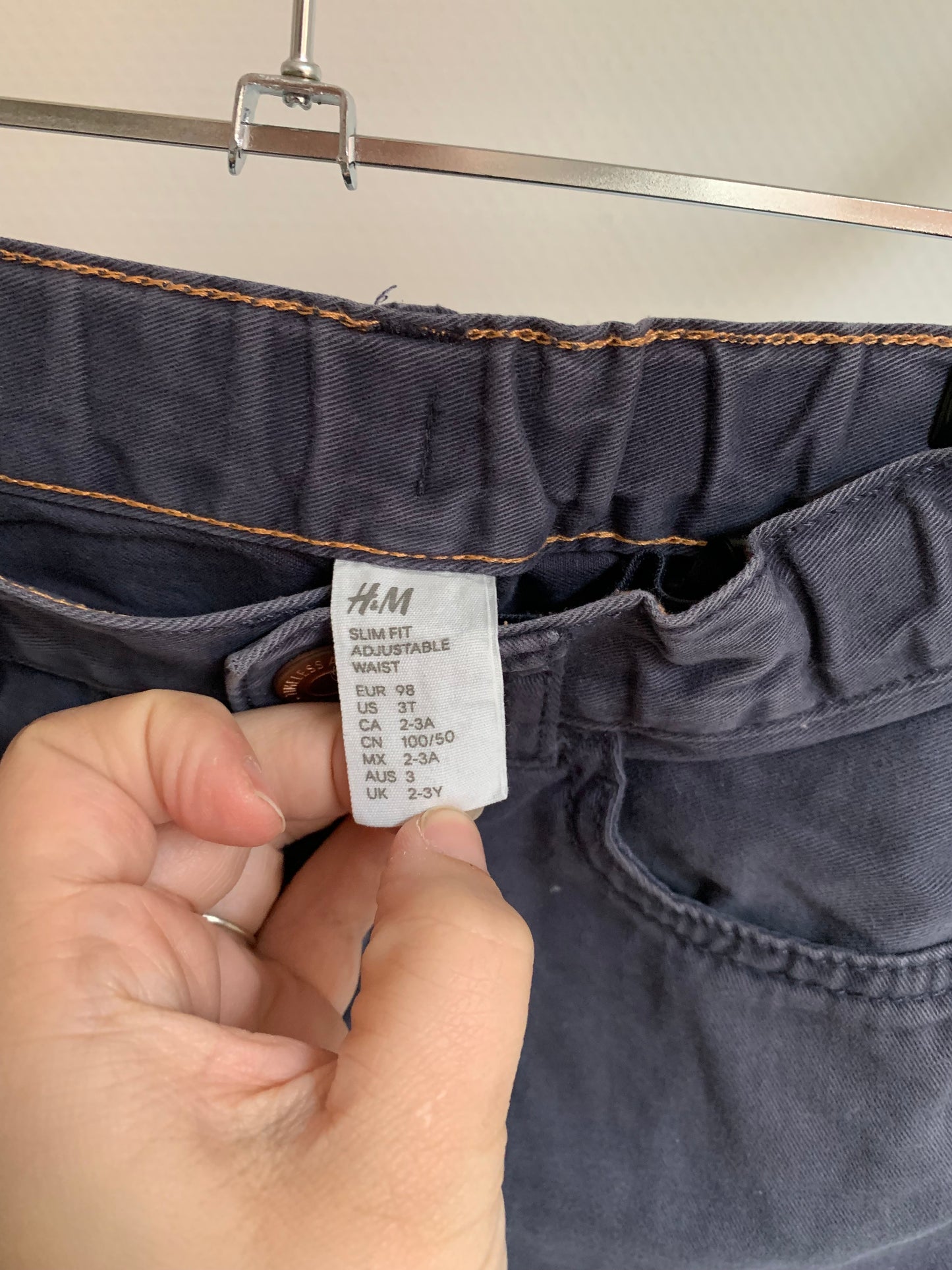 Blauwgrijze jeansbroek