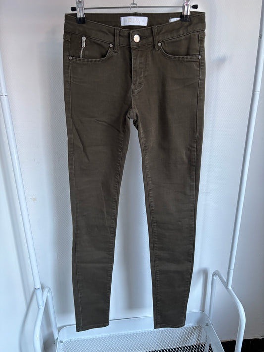 Khaki jeansbroek