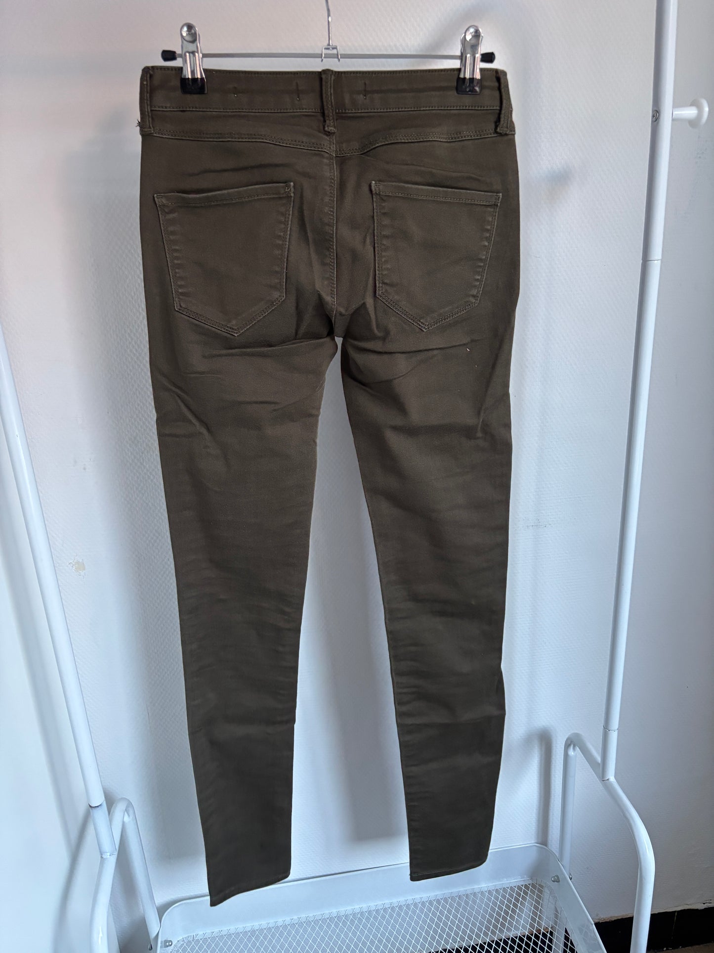 Khaki jeansbroek