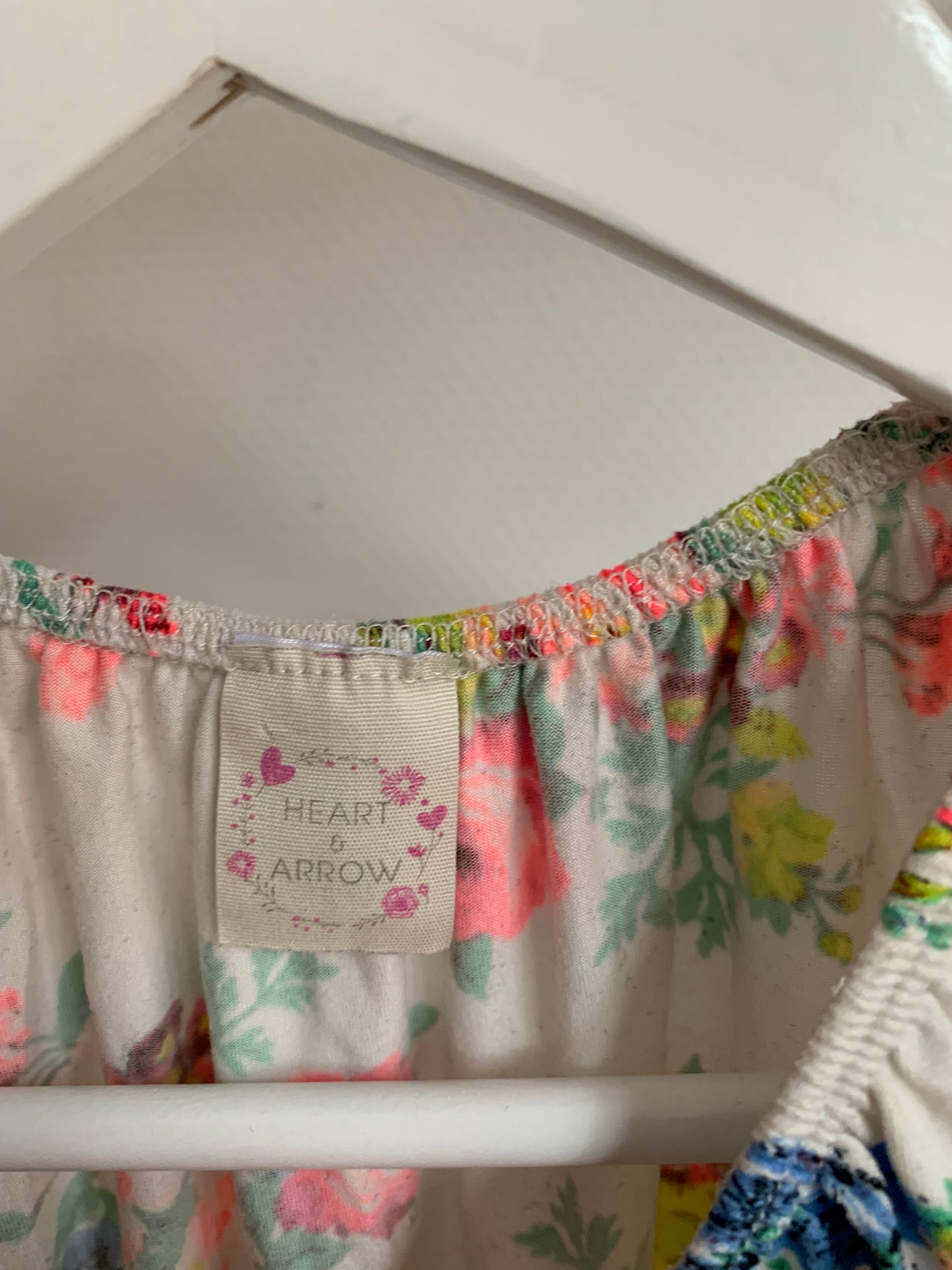 Witte playsuit met bloemetjes