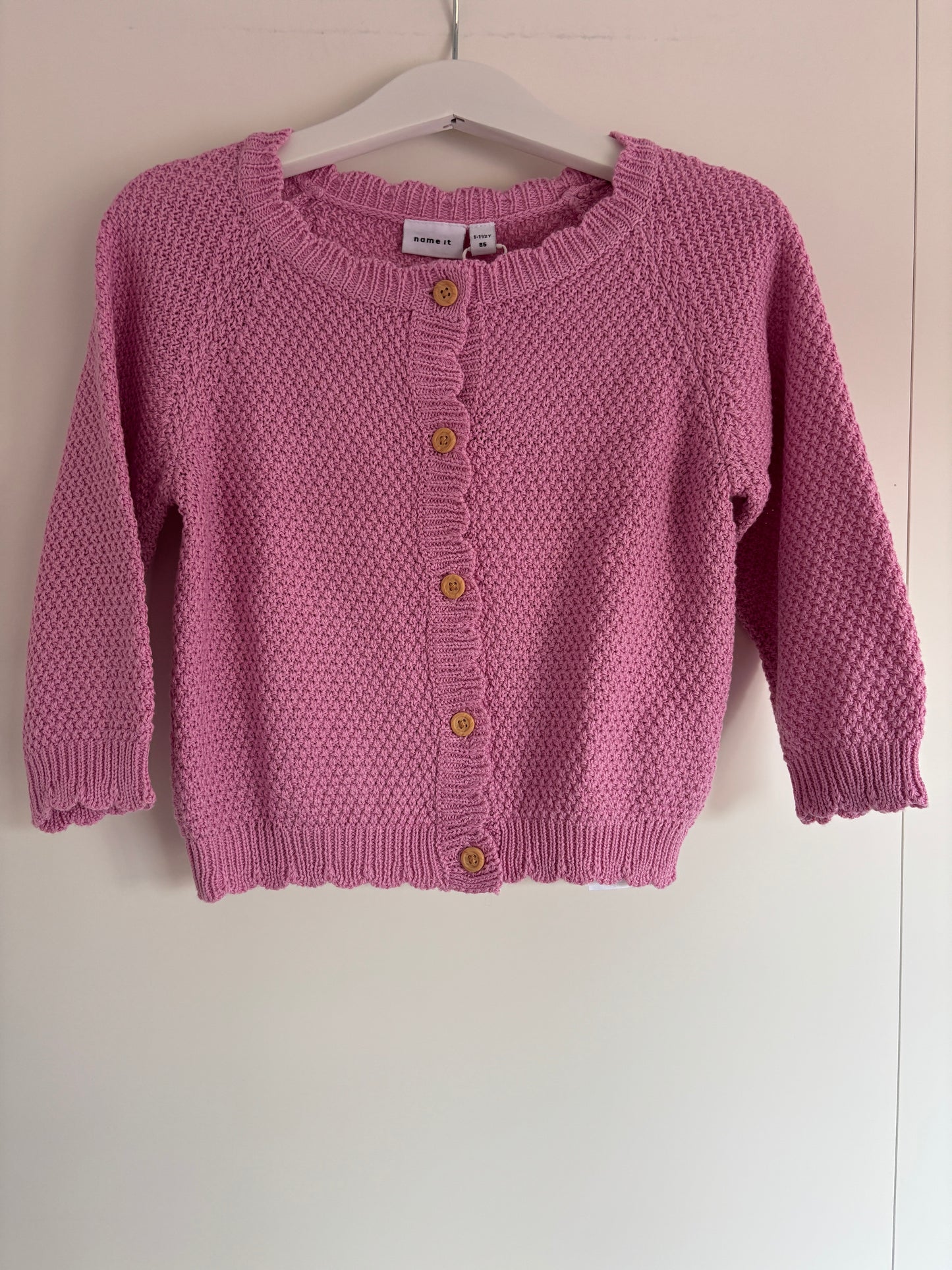 Roze cardigan