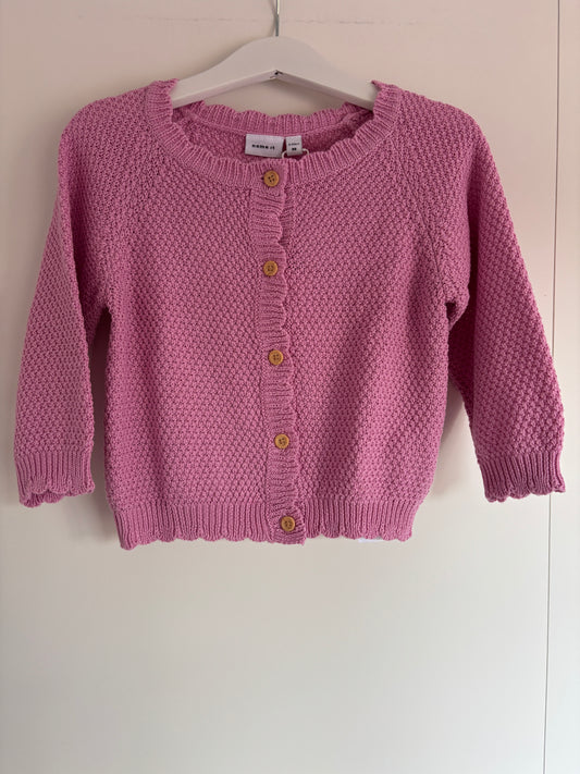 Roze cardigan