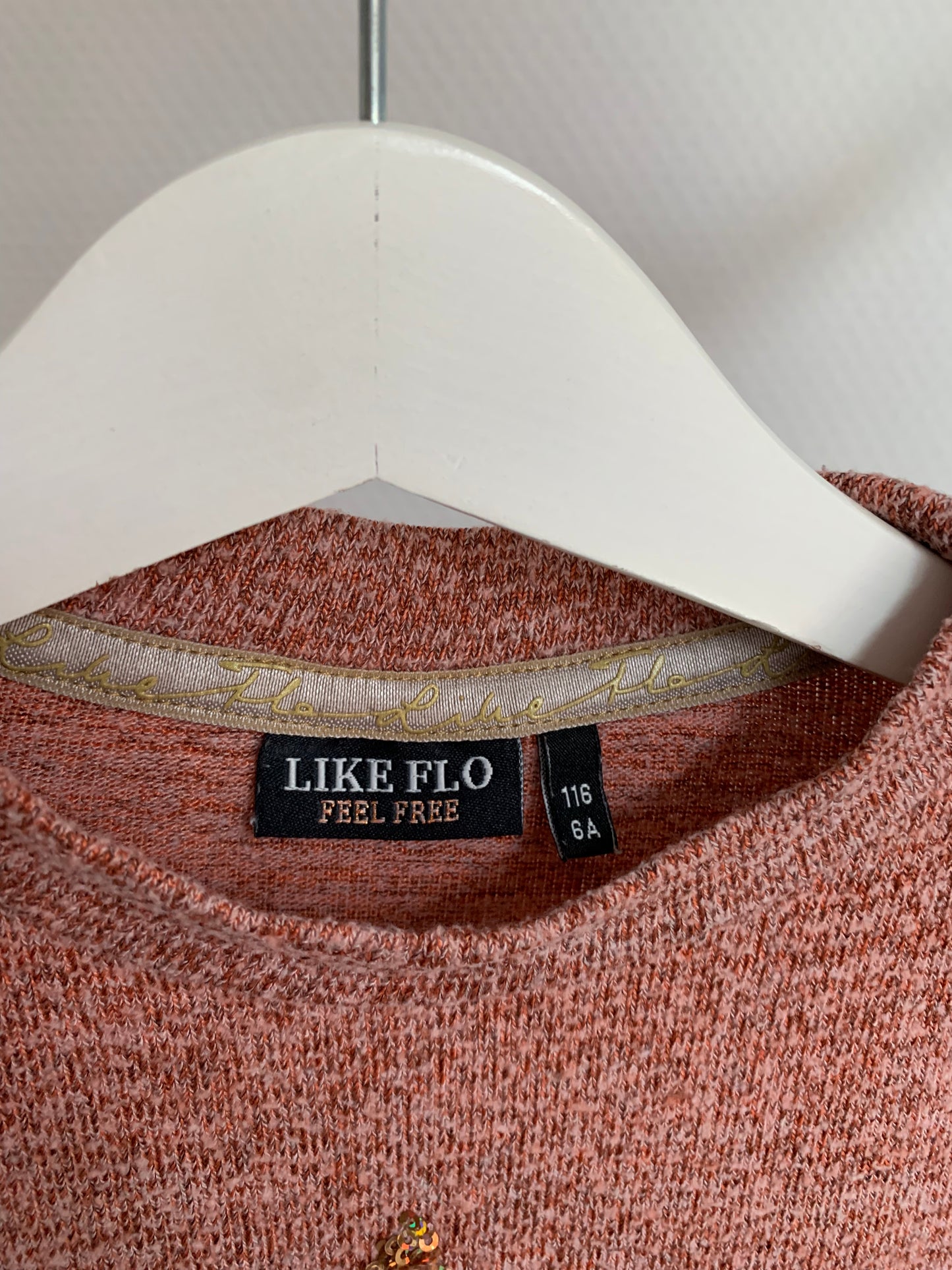 Roze longsleeve met ster