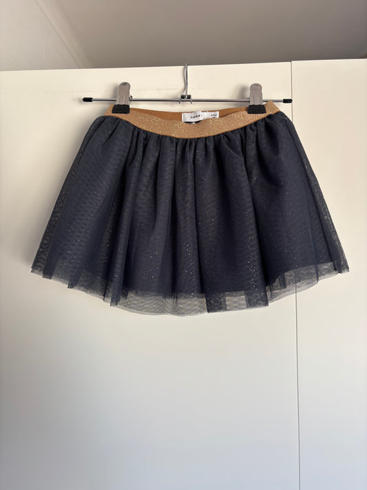 Marineblauwe tullerok